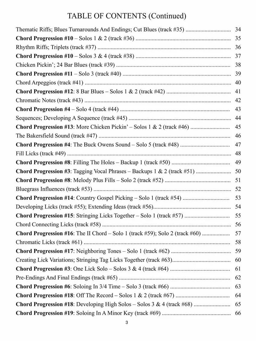 500 Smokin' Country Guitar Licks - Book/Online Audio
