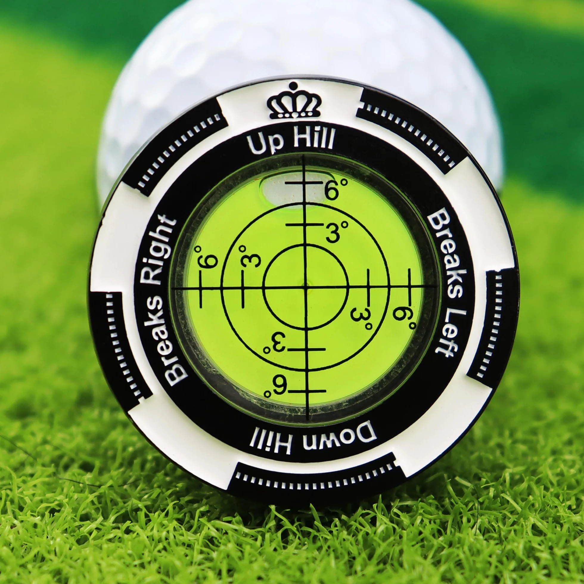 Golf Reader Poziomy Znacznik Piłki Magnetyczny Do Kapelusza z Wysoką Precyzją