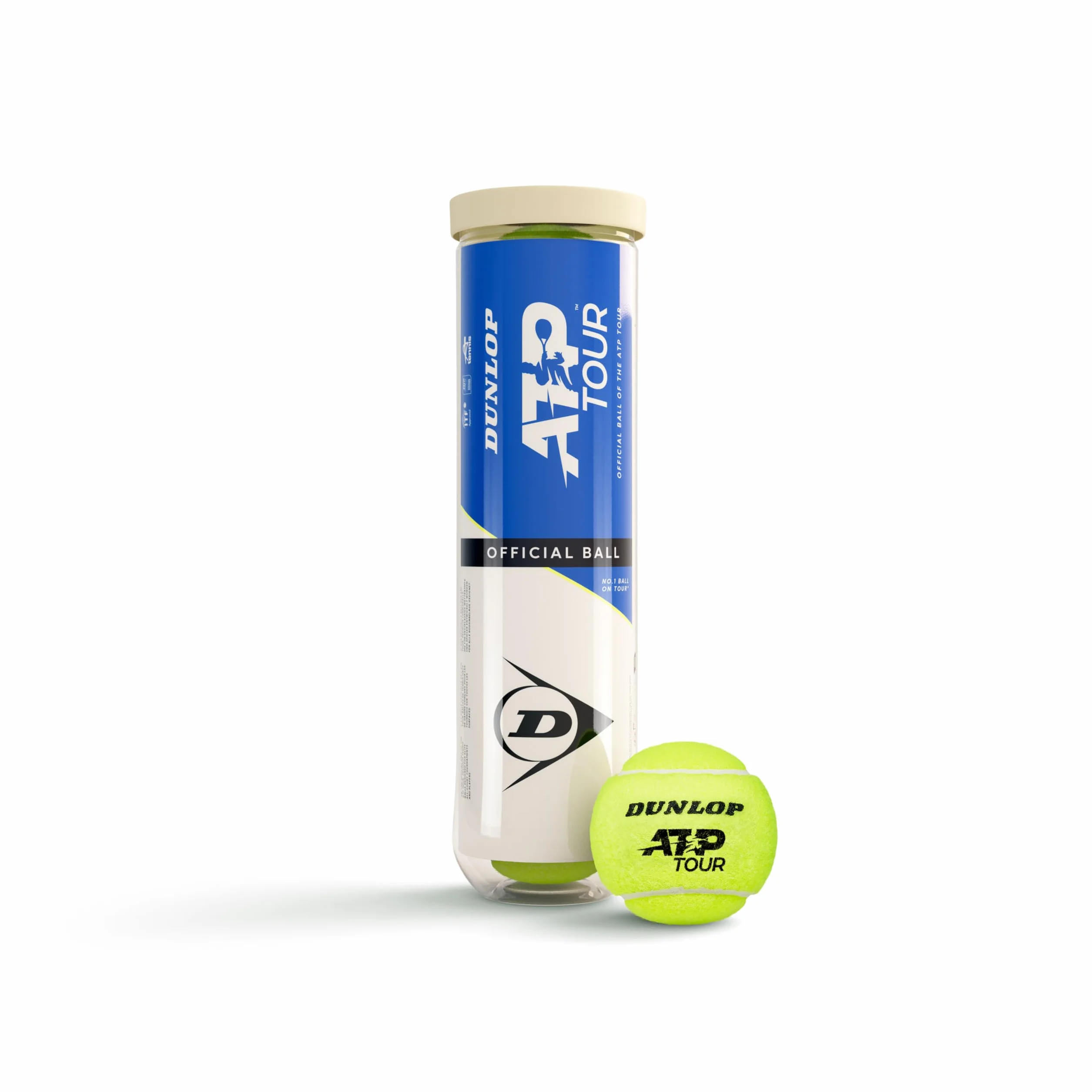 Dunlop ATP Tour 4 piłki tenisowe żółte