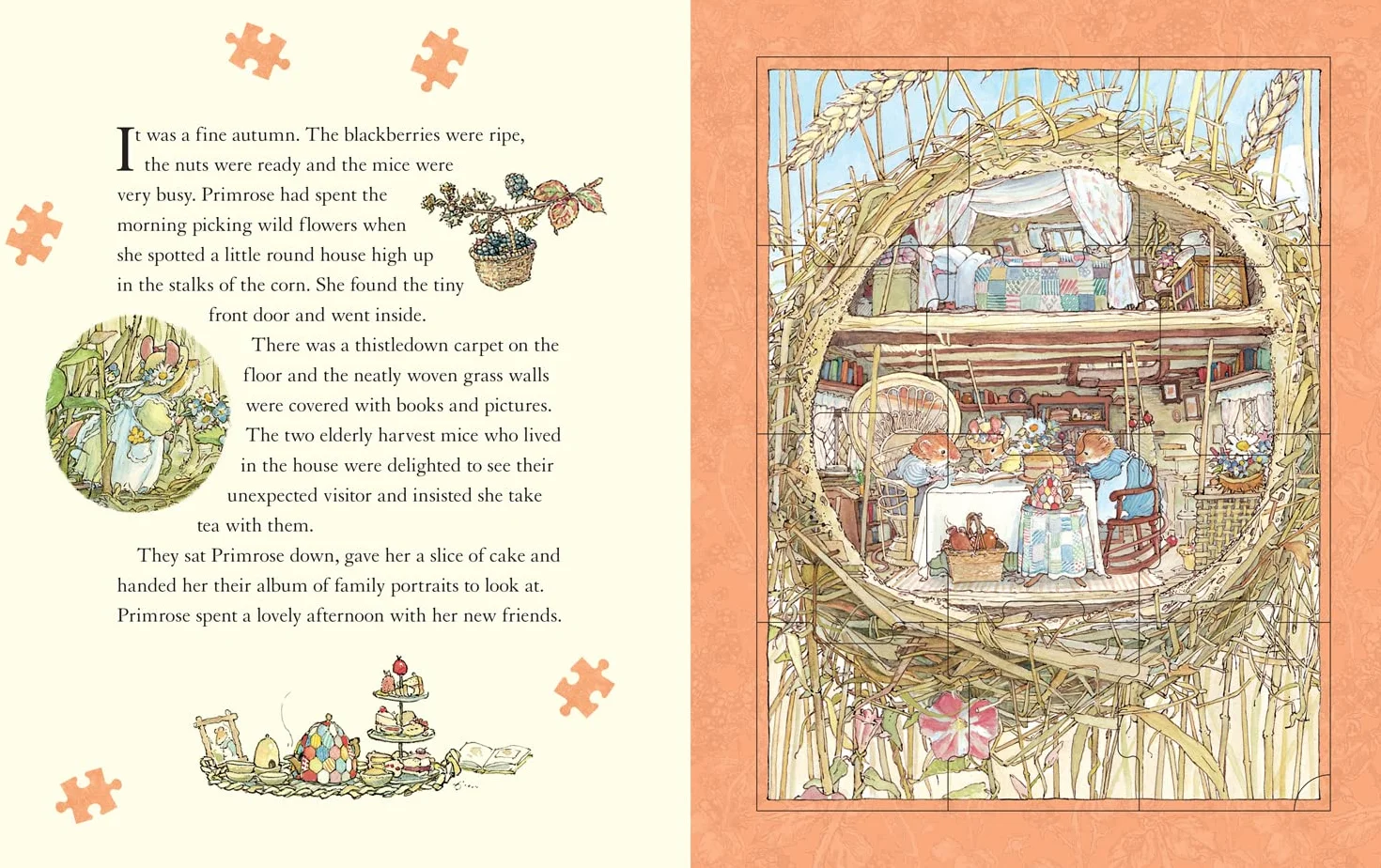 The Brambly Hedge Jigsaw Book: This fantastic new illustrated puzzle book takes readers through the seasons and includes the classic story! The perfect gift for kids!