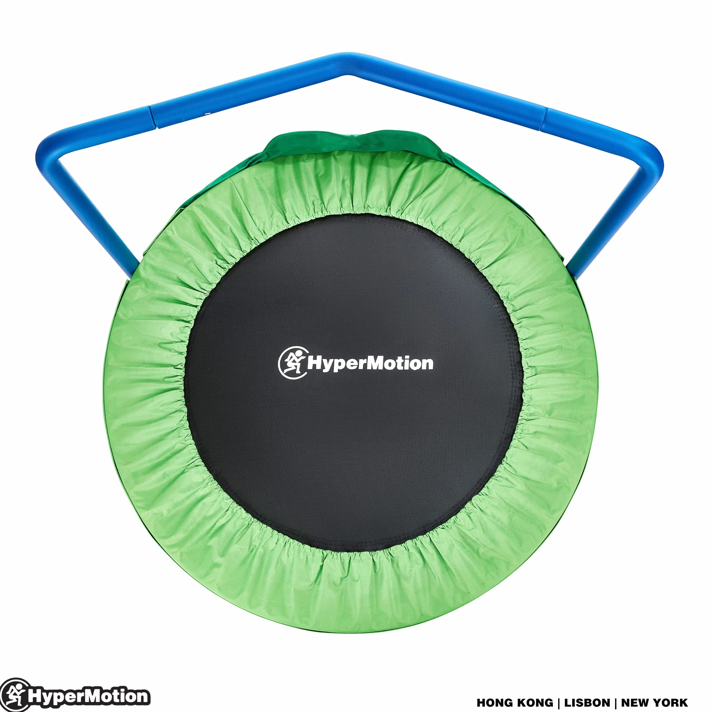 HyperMotion Trampolina dla Dzieci Żabka, 36"/90 cm, Trampolina do Domu i na Dwór, Trampoliny Ogrodowe, Trampolina Domowa z Uchwytem Pokrytym Pianką, Mini Trampolina dla Dzieci 3+ do Domu, Maks. 25 kg