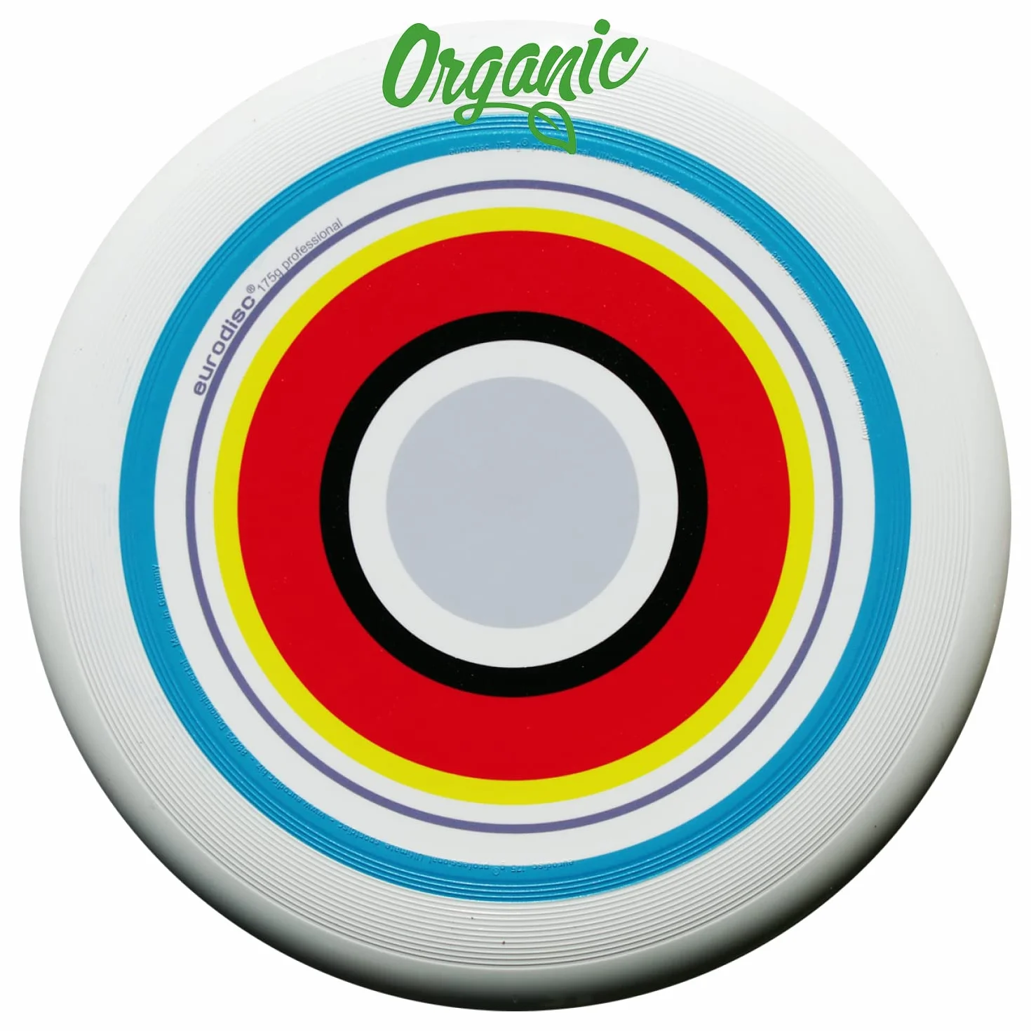 Frisbee Eurodisc 175 g organiczny odporny na zarysowania druk w pełnym kolorze