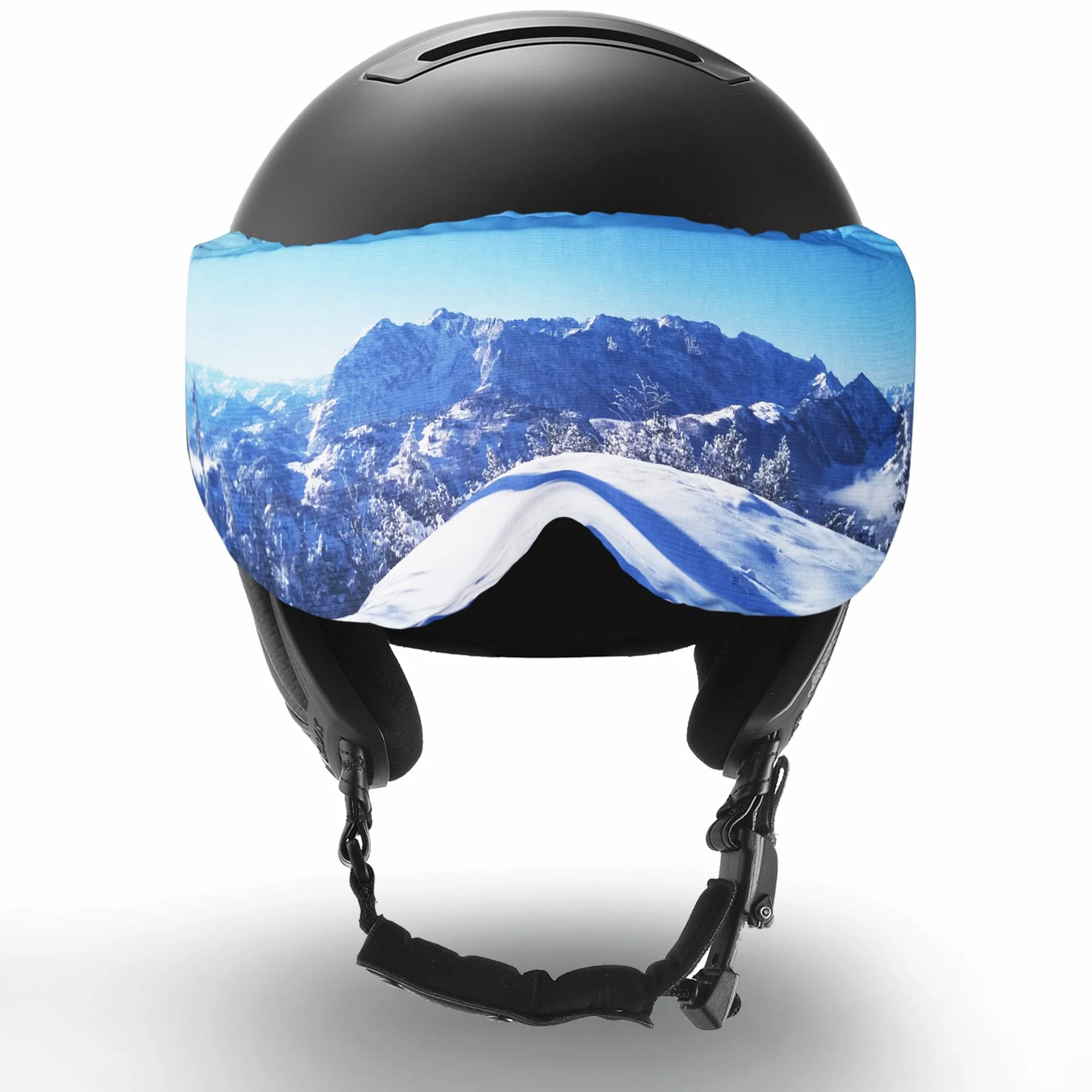 Two Horizons Osłona na kask narciarski z wizjerem, ściereczka z mikrofibry, ochrona przed zadrapaniami