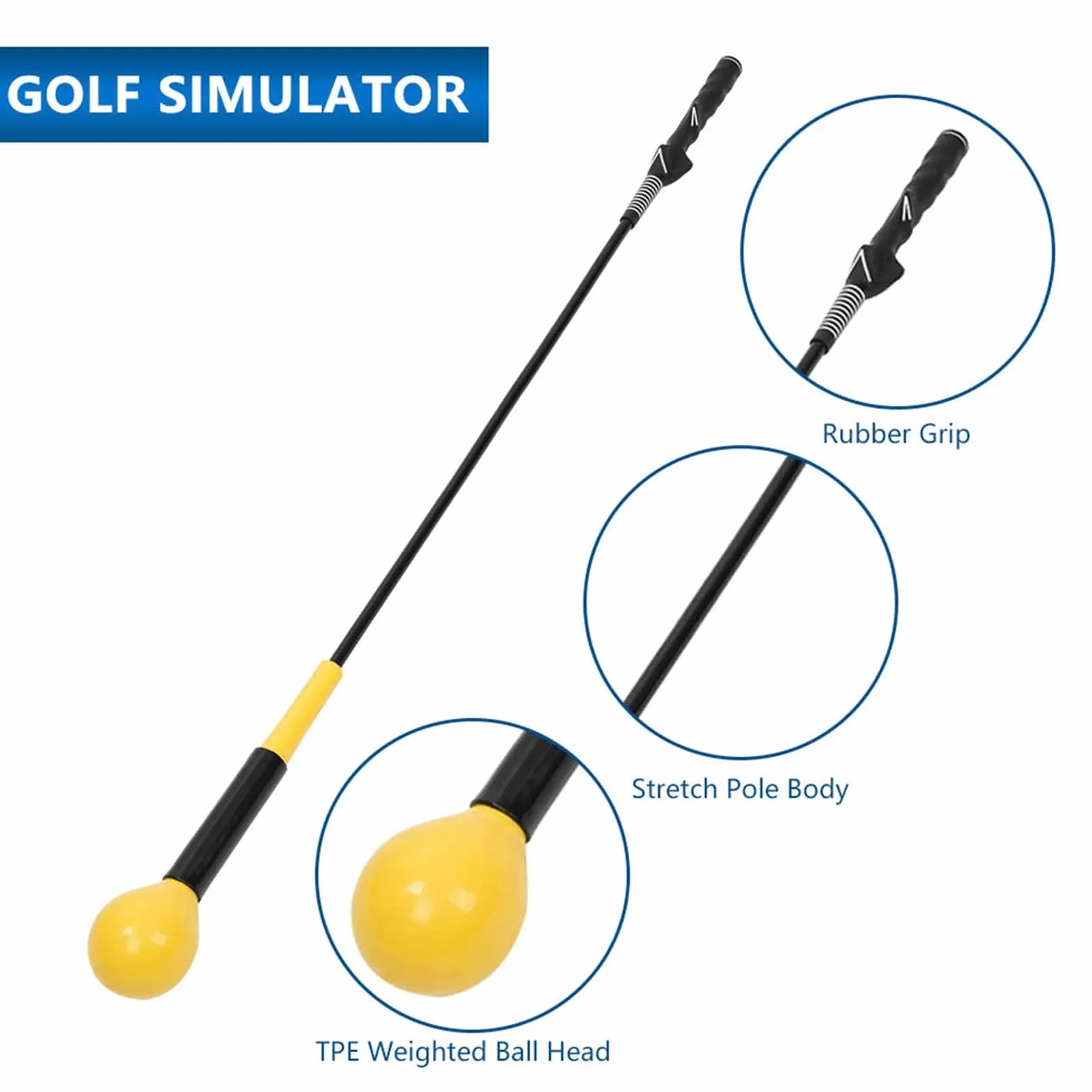 Cocoarm Golf Swing Trainer, pomoc w treningu golfowym, pomoc w treningu golfowym, trening siłowy, przyczepność siły i tempa