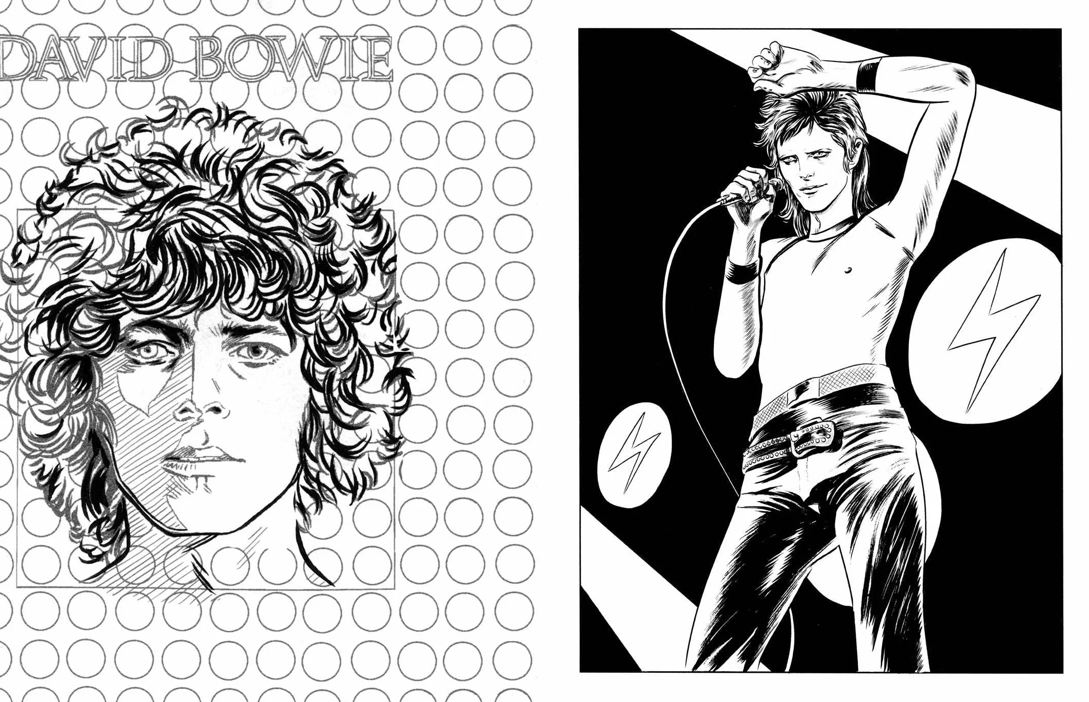 Bowie: A Michael Allred Coloring Book: The Unauthorized Coloring Book Based on the New York Times-Bestselling Graphic Novel Bowie!