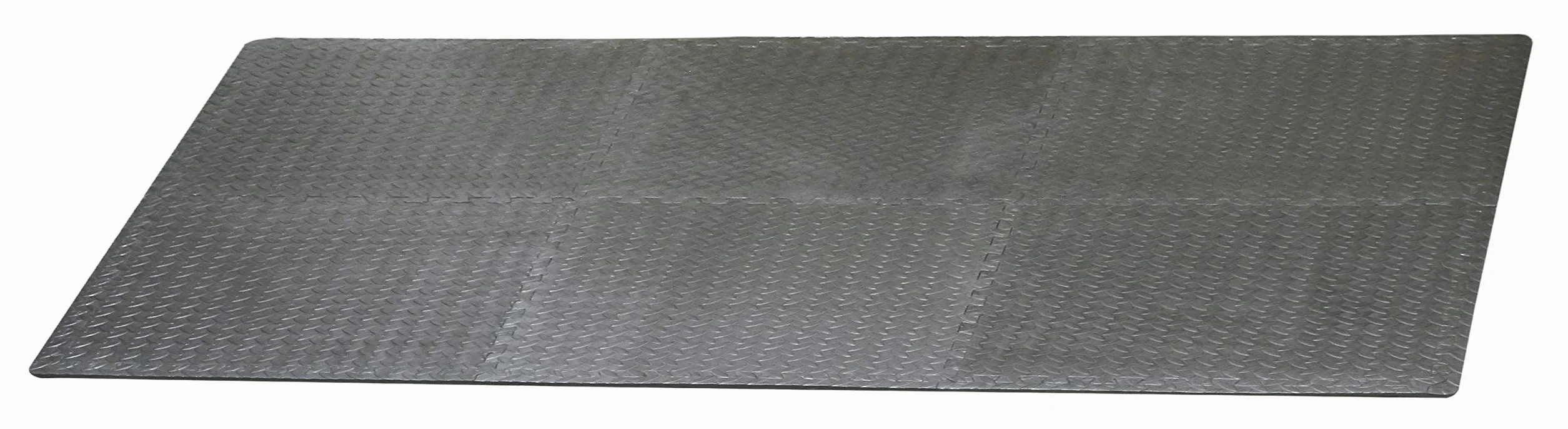 Rolson Tools 60817 maty podłogowe, czarne, z 10 krawędziami, 6 sztuk