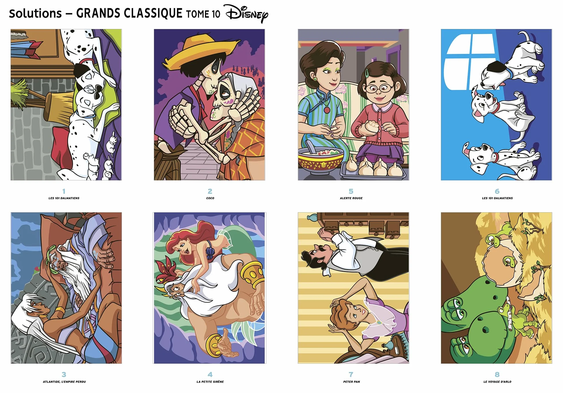 Coloriages mystères Disney - Famille