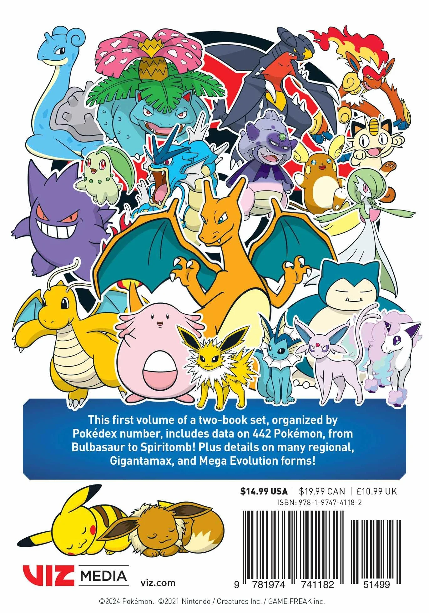 Pokémon: The Complete Pokémon Pocket Guide, Vol. 1: The Complete Pokémon Pocket Guide #001-442 Bulbasaur to Spiritomb