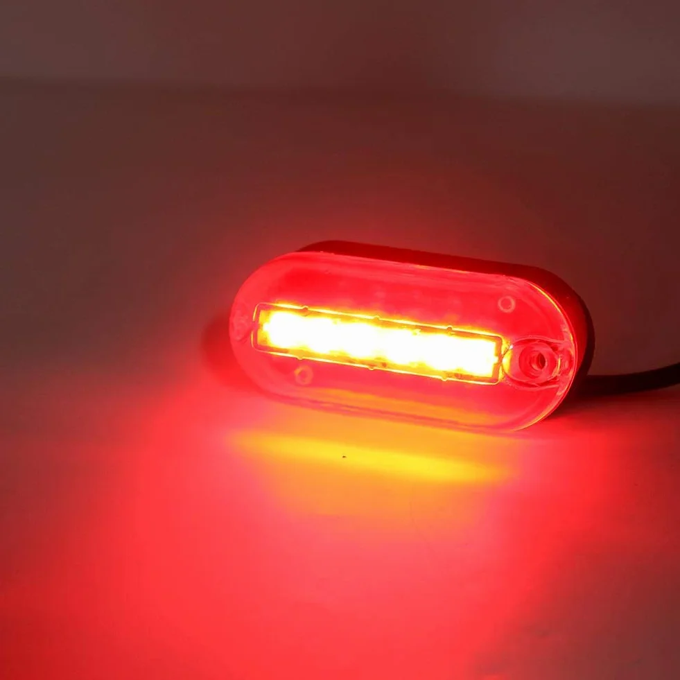 Lampa morska LED 3W DC12V Wodoodporna Zatapialna czerwona