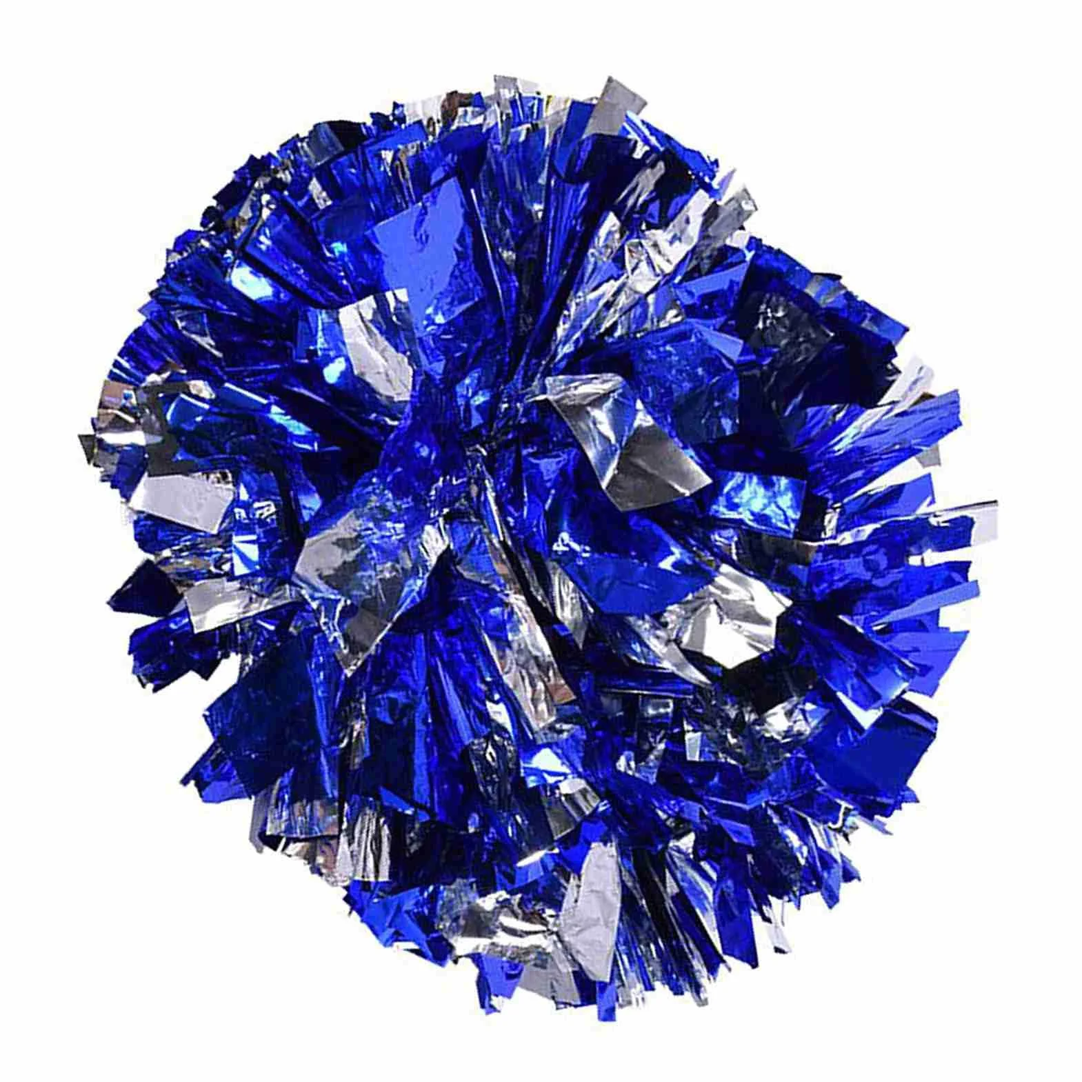 Pompony Cheerleaderki Srebrne Niebieskie Wiele Kolorów Tworzywo Sztuczne 1 szt.