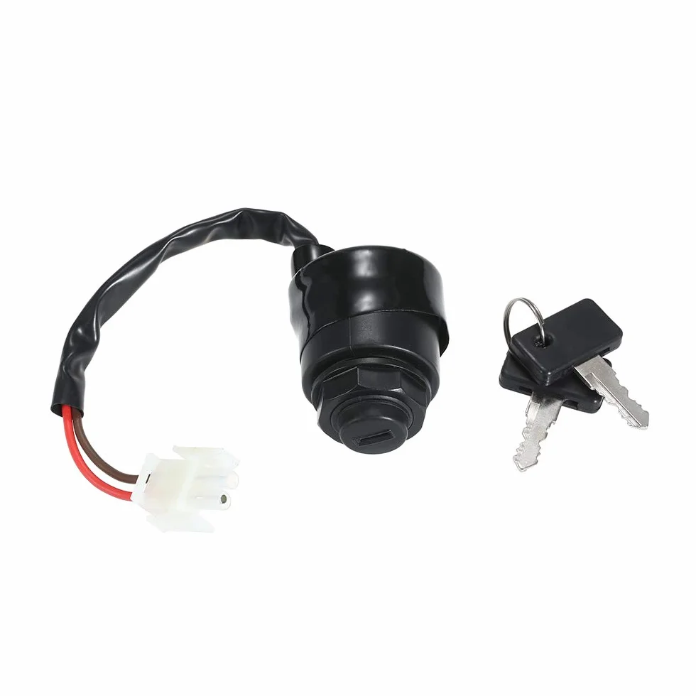 HUIOP Stycznik kluczykowy i klucze, zamiennik dla Yamaha Golf Cart Ignition Key Switch & Keys Gas Gold Electric G11 G16 G21 96-04 JN8-82510-09