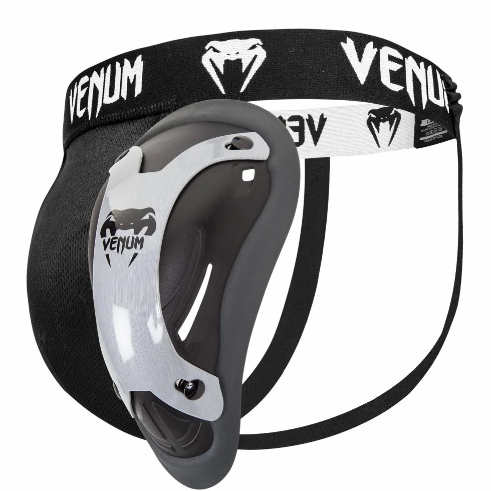 Venum Challenger Adult Groin Guard Silver Series