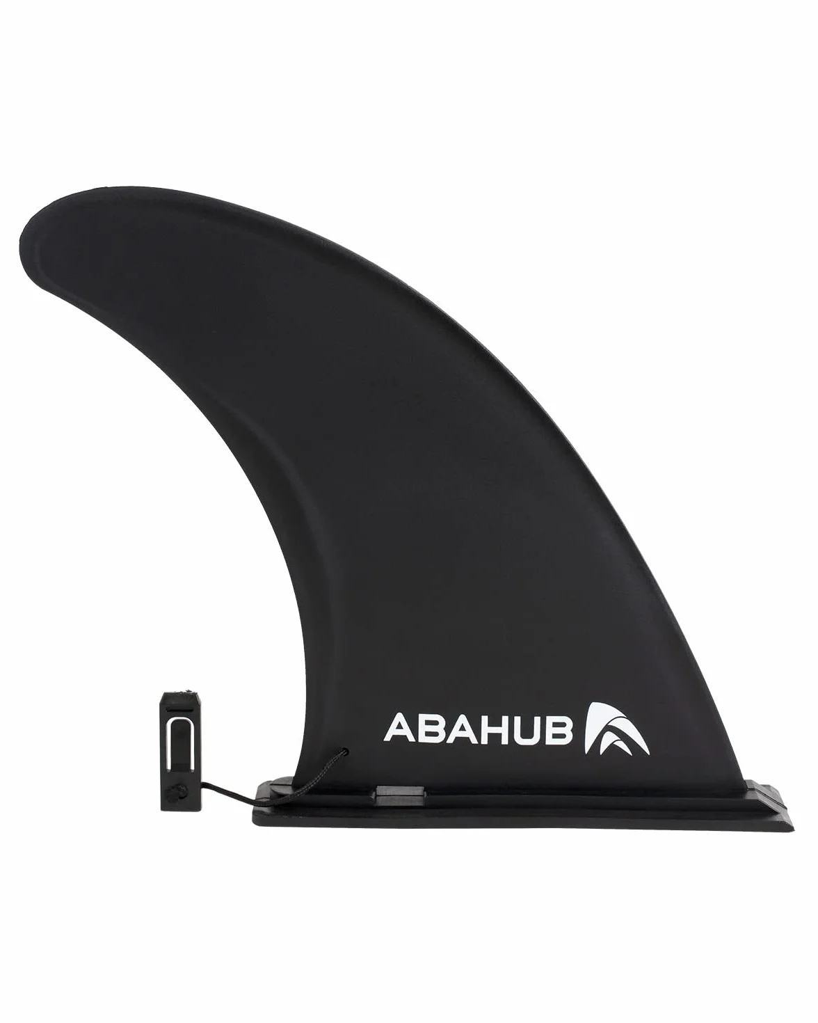 Abahub SUP Fin 9 Calowa Uniwersalna Płetwa Środkowa Wzmocnione Włóknem Szklanym Wymienne Akcesoria SUP Czarny