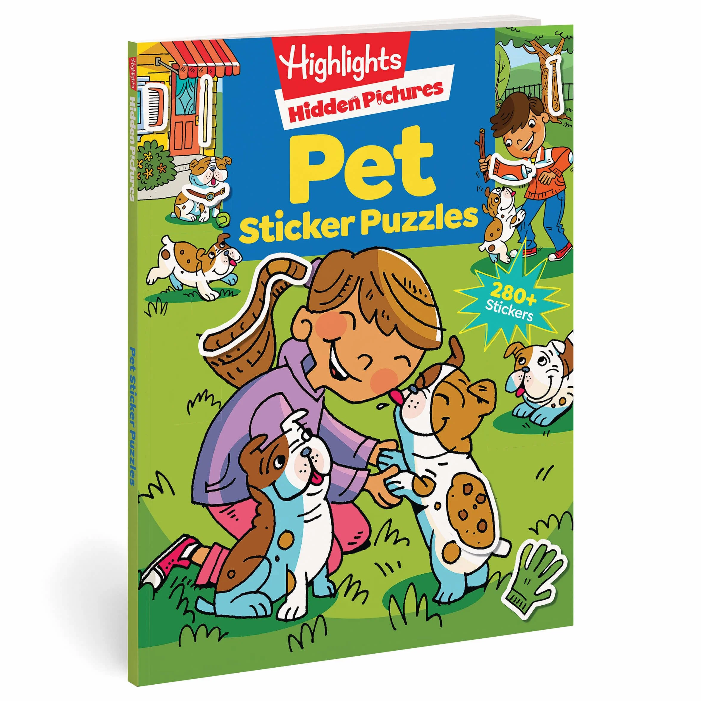 Pet Sticker Puzzles: Over 280 Stickers to Find Hidden Objects Within Cute Dogs, Cats and Other Pets, Animal Lover Sticker Activity Book for Kids 3 and Older