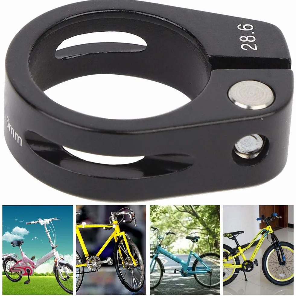 Zacisk do rur ycle 28,6 mm ze stopu aluminium rowerowy zamiennik czarny
