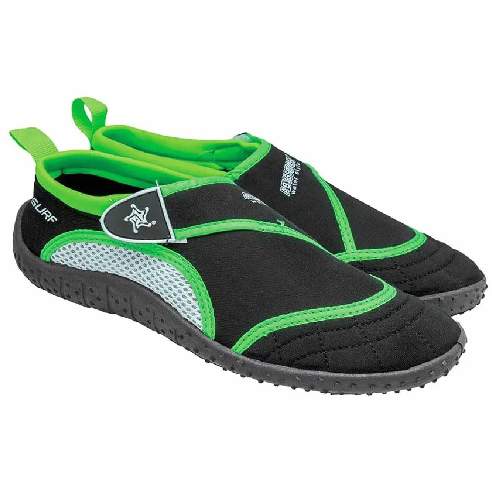 Buty Neoprenowe Abysstar Surf SR dla Dorosłych Zielony Czarny 40