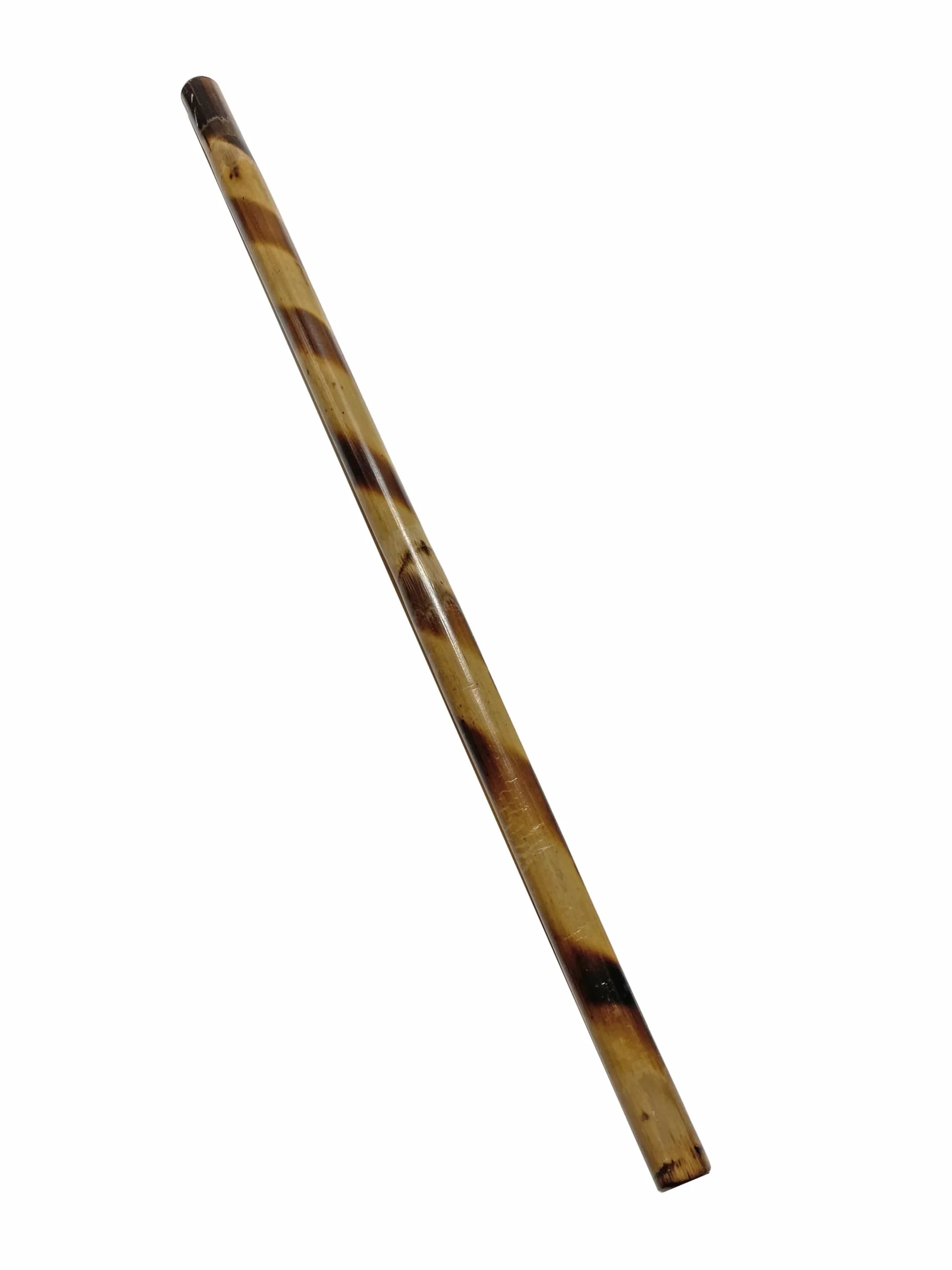 Escrima Kij 65 cm – rattanowy jasny, wzór tygrysa, nieobrany, Safety – Kali Arnis Stick drążek treningowy