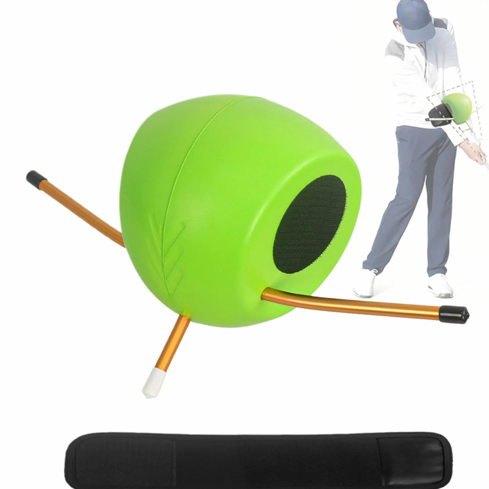 The Connector Golf, ulepszające pozycjonowanie dłoni, inteligentna piłka golfowa pomoc treningowa, dla golfistów uderzających w podwórko dla kobiet mężczyzn sportów na świeżym powietrzu dla