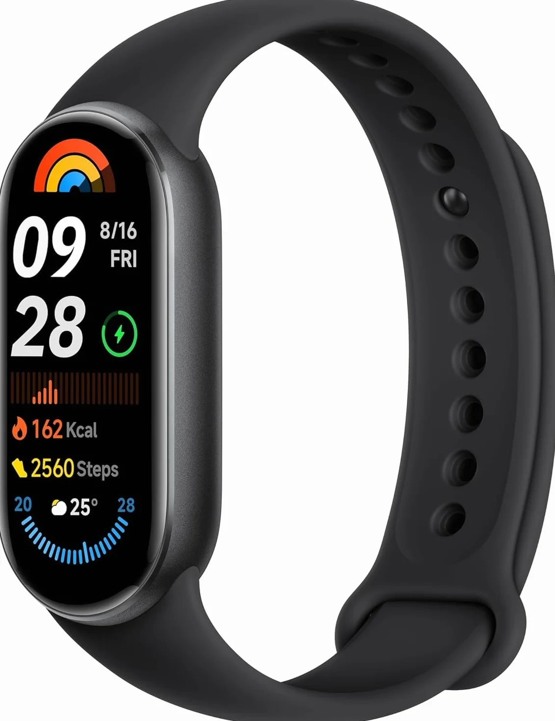 Xiaomi Smart Band 9 opaska monitorowania aktywności AMOLED 60 Hz, czarny