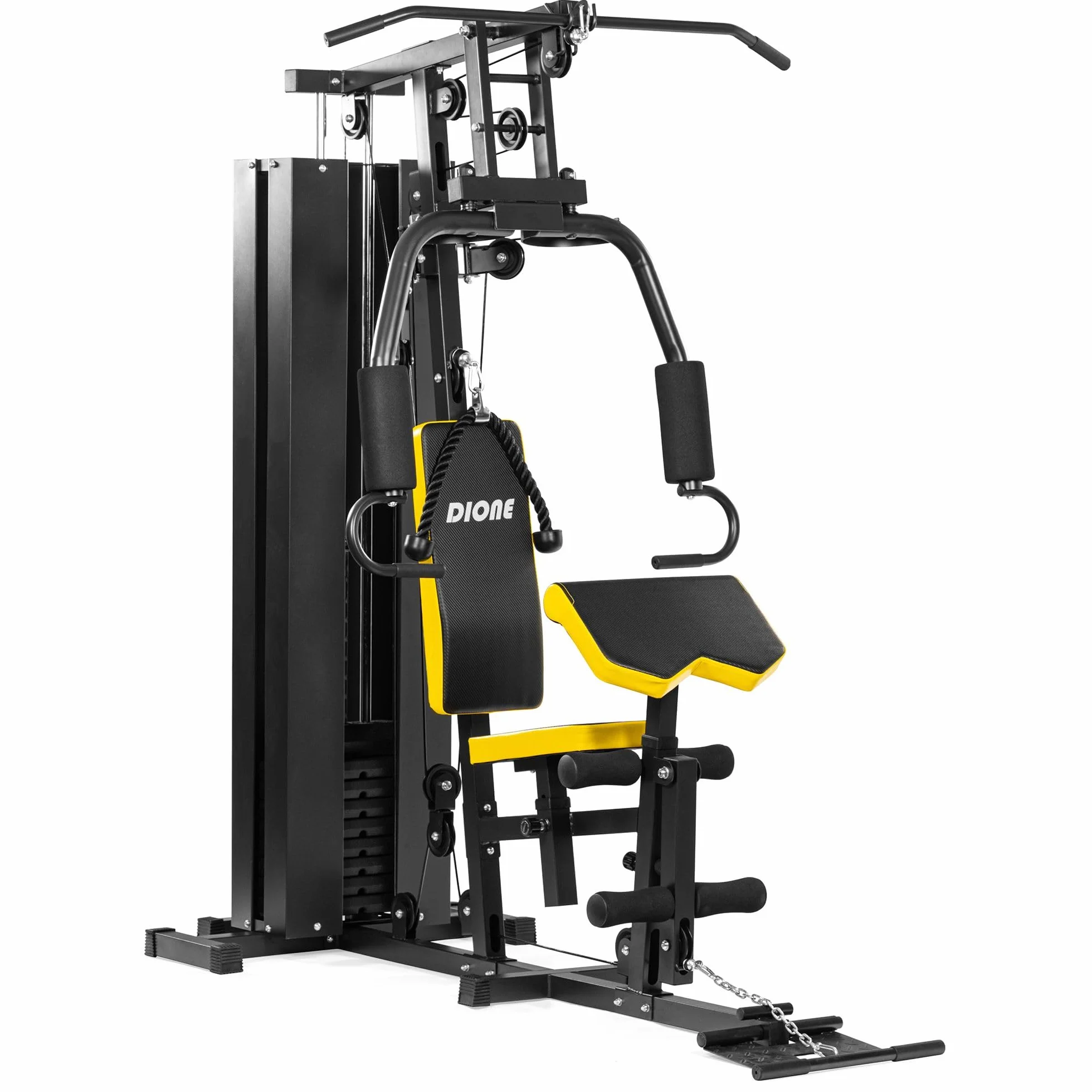 Dione HG3 - stacja fitness – Multi-Gym – stacja siłowa – z ciężarkiem 45 kg – możliwość rozszerzenia do 100 kg – Homegym