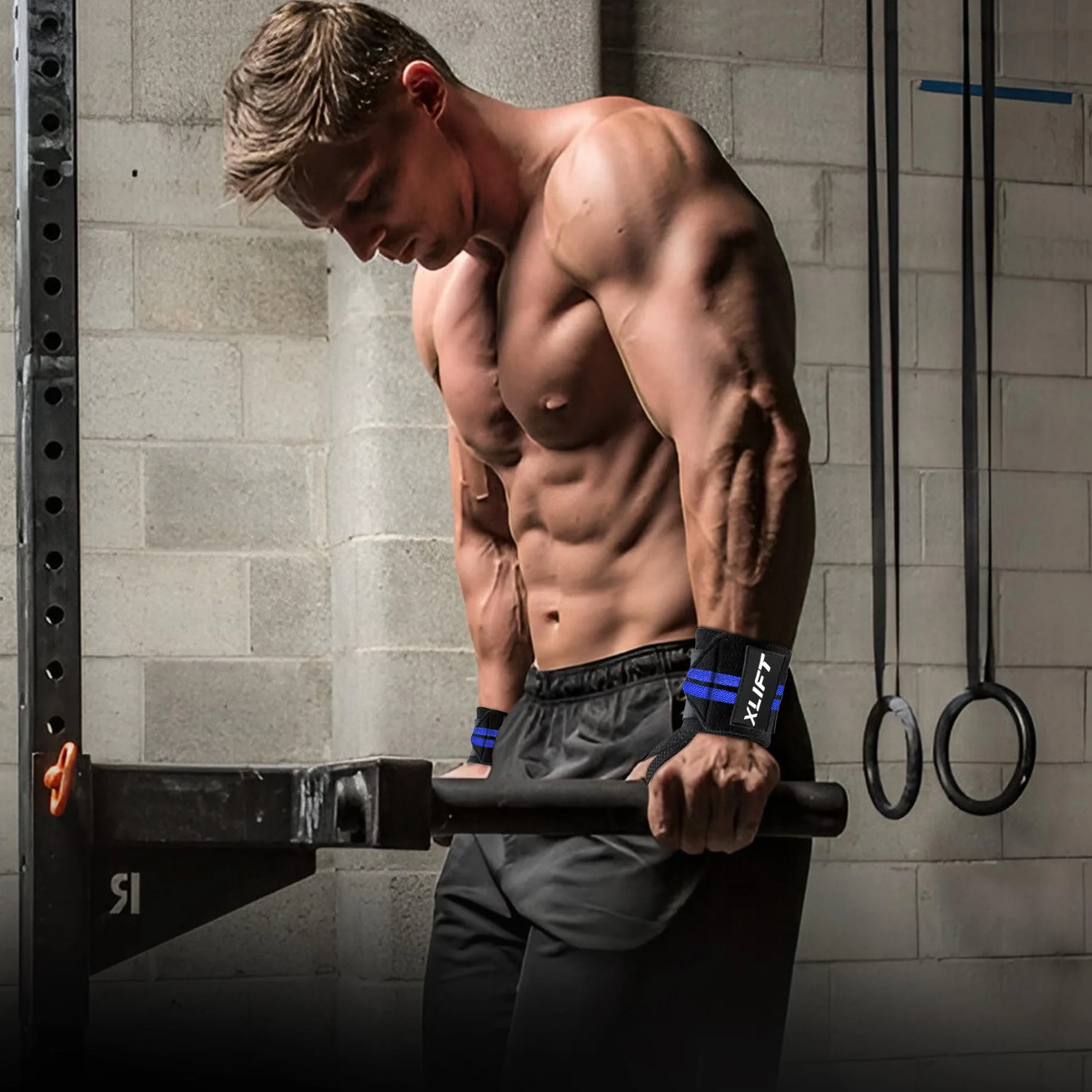 XLIFT 2 opaski gimnastyczne - Crossfit Nadgarstki - Akcesoria Gym - Nadgarstek do podnoszenia ciężarów - Wrist Wraps - Sportowe opaski na rękę dla mężczyzn i kobiet