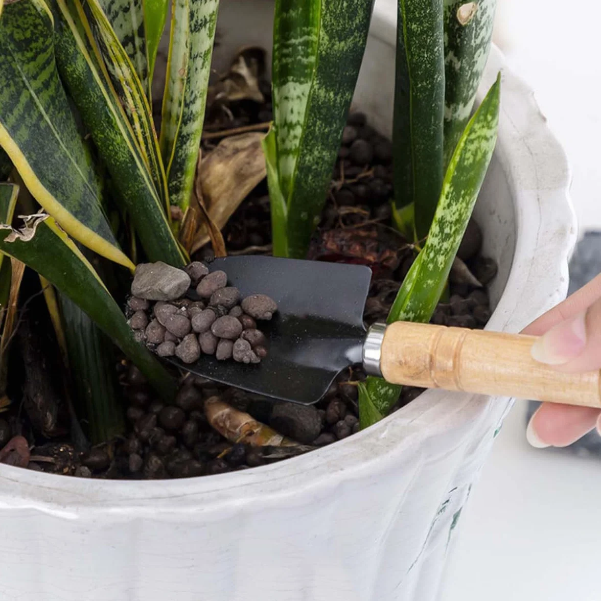 Łopata ogrodnicza - 3 szt. Mini narzędzia ogrodnicze Mini zestaw narzędzi do roślin mała grabie Łopata z drewnianym uchwytem do sadzenia roślin doniczkowych bonsai