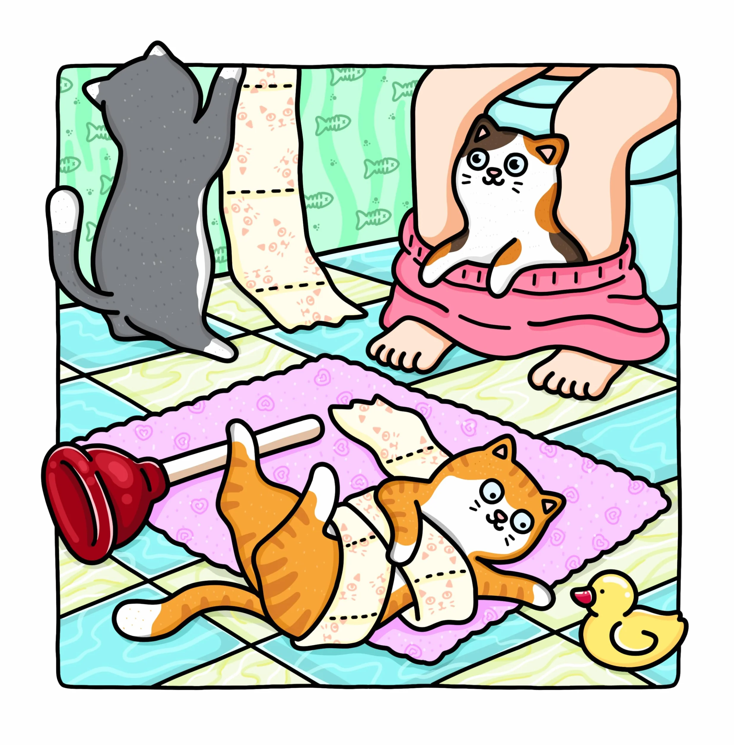 Naughty Cats: Cattitude Coloring Book for Adults and Teens
