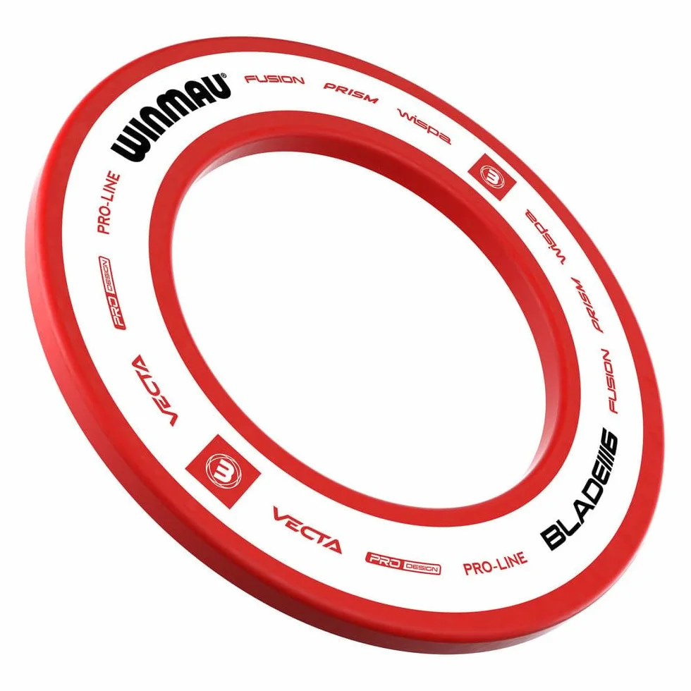 WINMAU tarcza do gry w darta Xtreme Outshot MvG z pierścieniem ochronnym i ochraniaczem ściennym