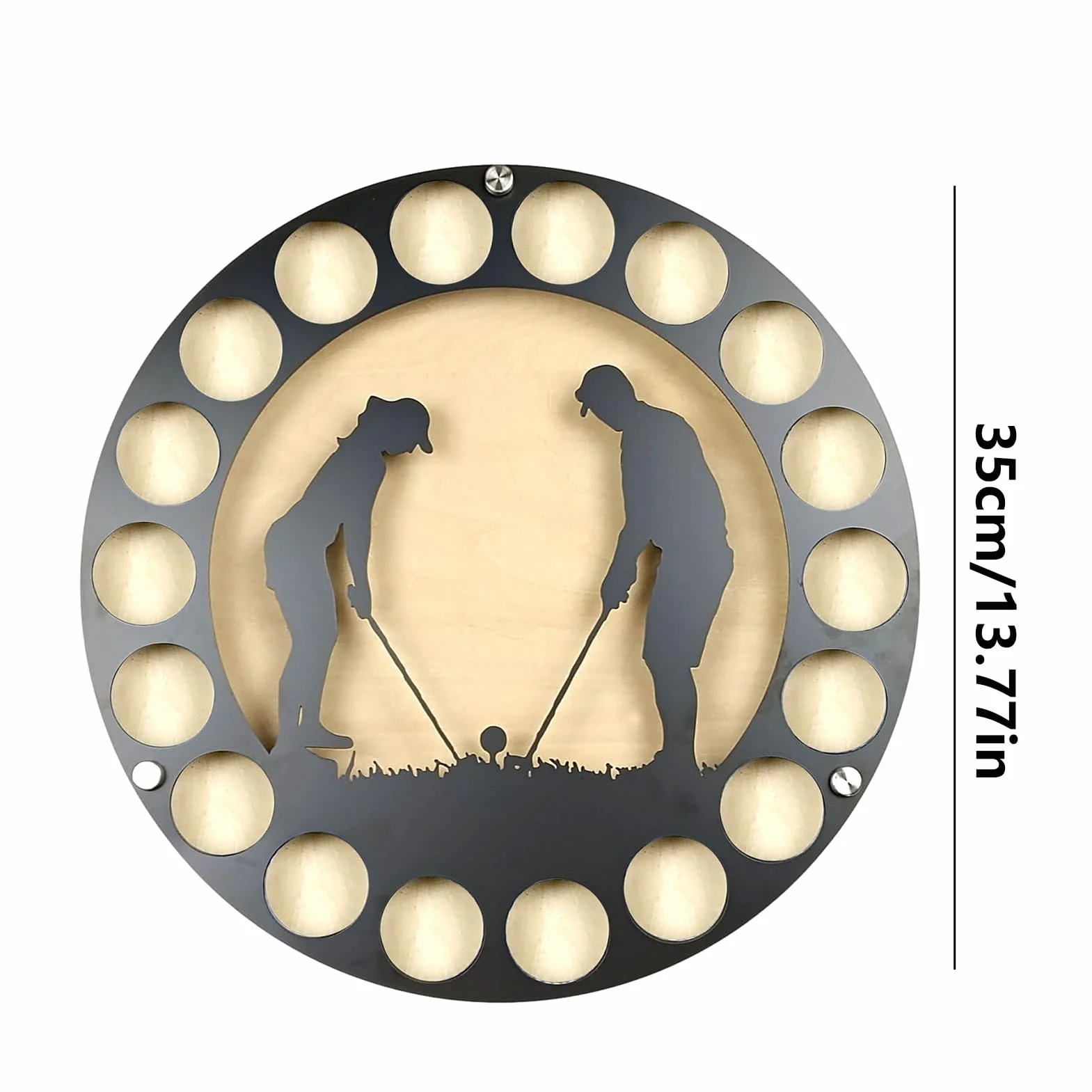 Uchwyt ścienny na piłkę golfową, wyświetlacz piłki golfowej | żelazny stojak na piłeczki golfowe, organizer do przechowywania | Iron Golfing Display Collector Case wykwintny i praktyczny