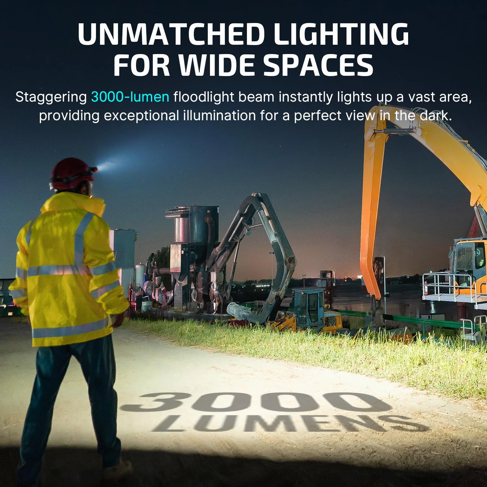 OLIGHT Perun 3 Ładowalna latarka czołowa LED, superjasna latarka czołowa 3000 lumenów z 7 trybami oświetlenia, czujnikiem, czerwonym na głowę