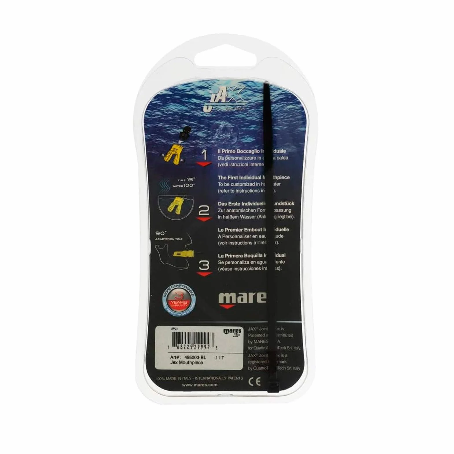 Mares Jax ustnik niebieski 495003BL
