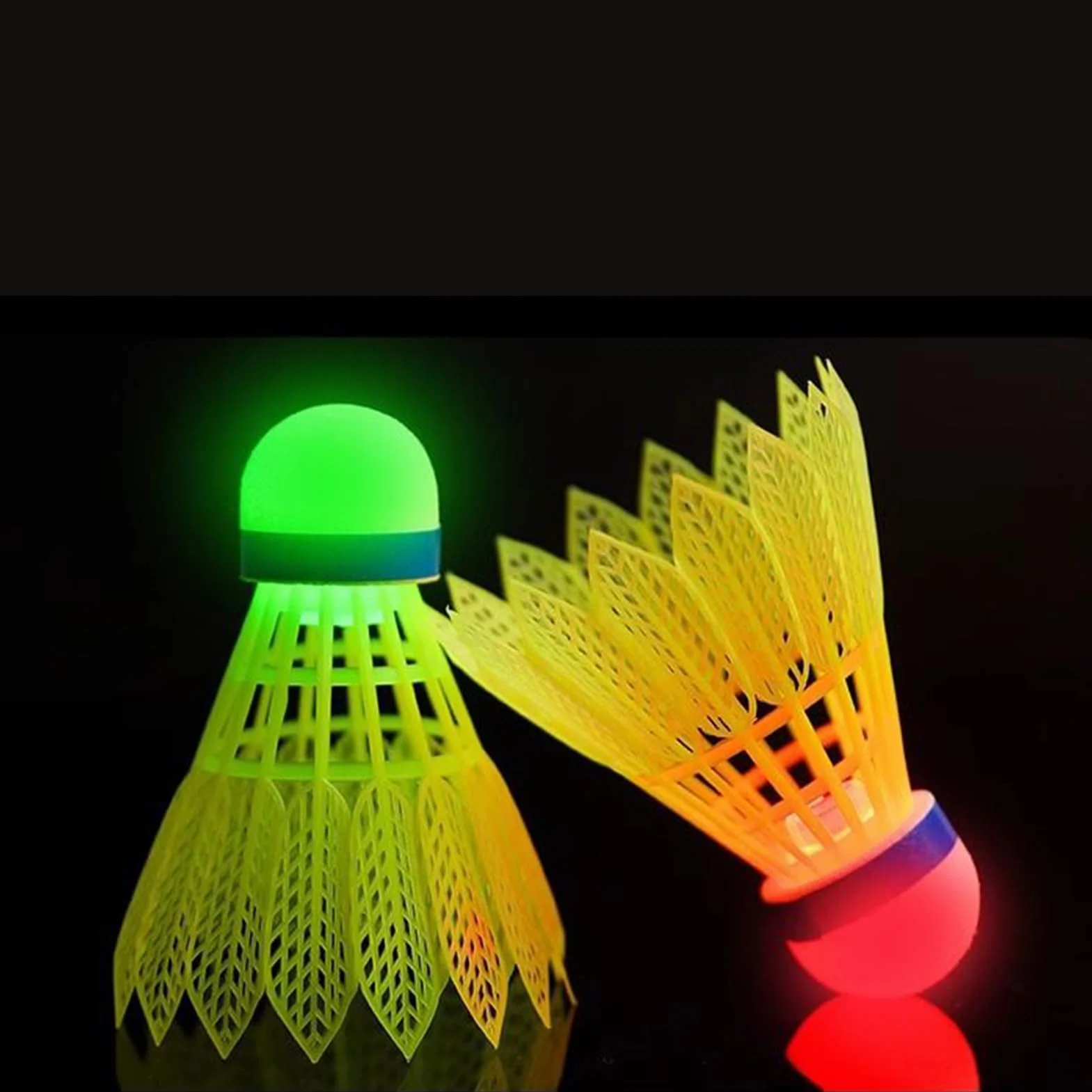 Badminton lotki - wiatroszczelne,Zestaw lotek LED,do plaży, parku, sali gimnastycznej, szkoły, turniejów, odporny na wiatr, gier rodzinnych,