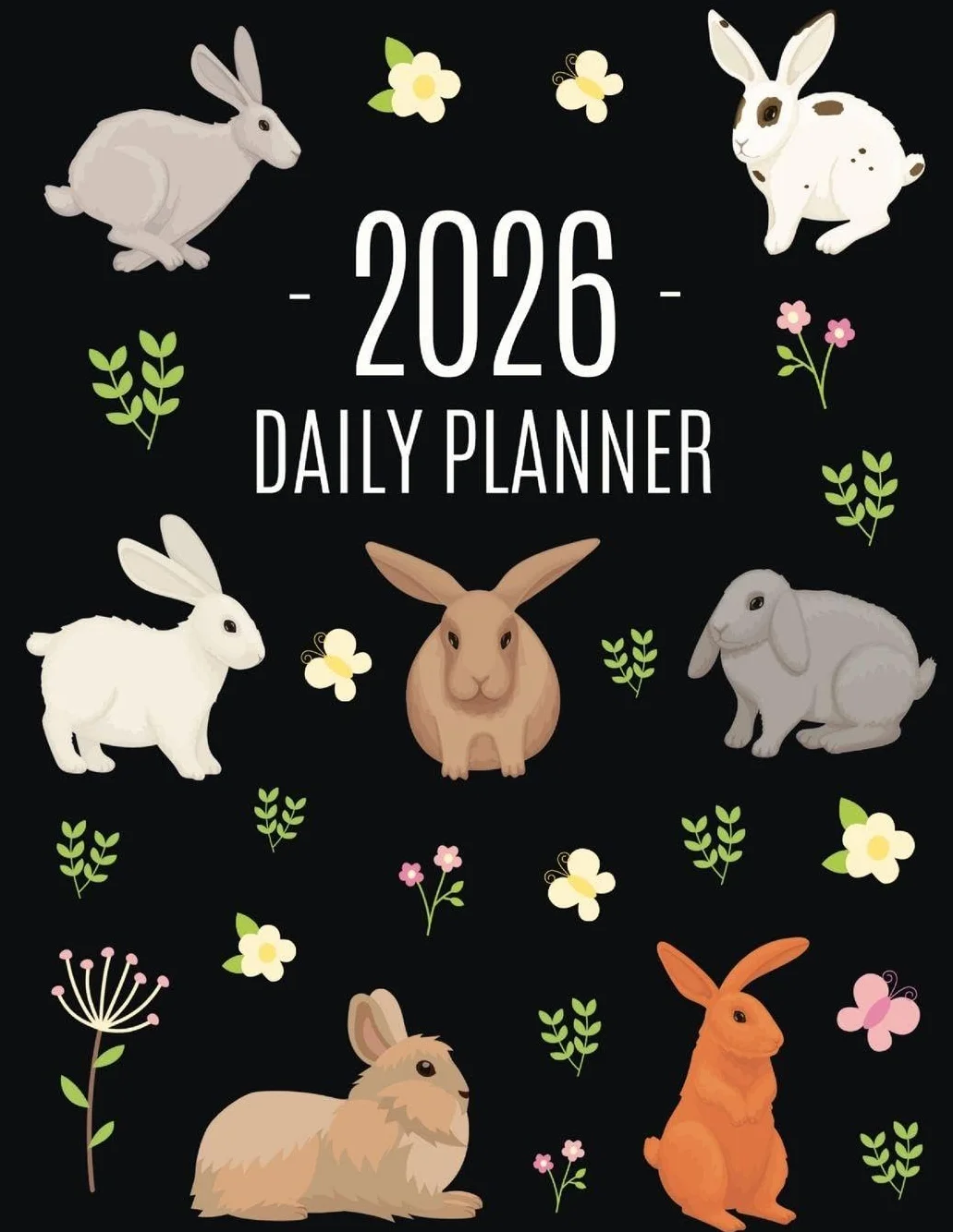 Rabbit Planner 2026: Cute Year Organizer with Bunnies: For an Easy Overview of All Your Appointments! Beautiful Hare Scheduler: January-December (12 Months)