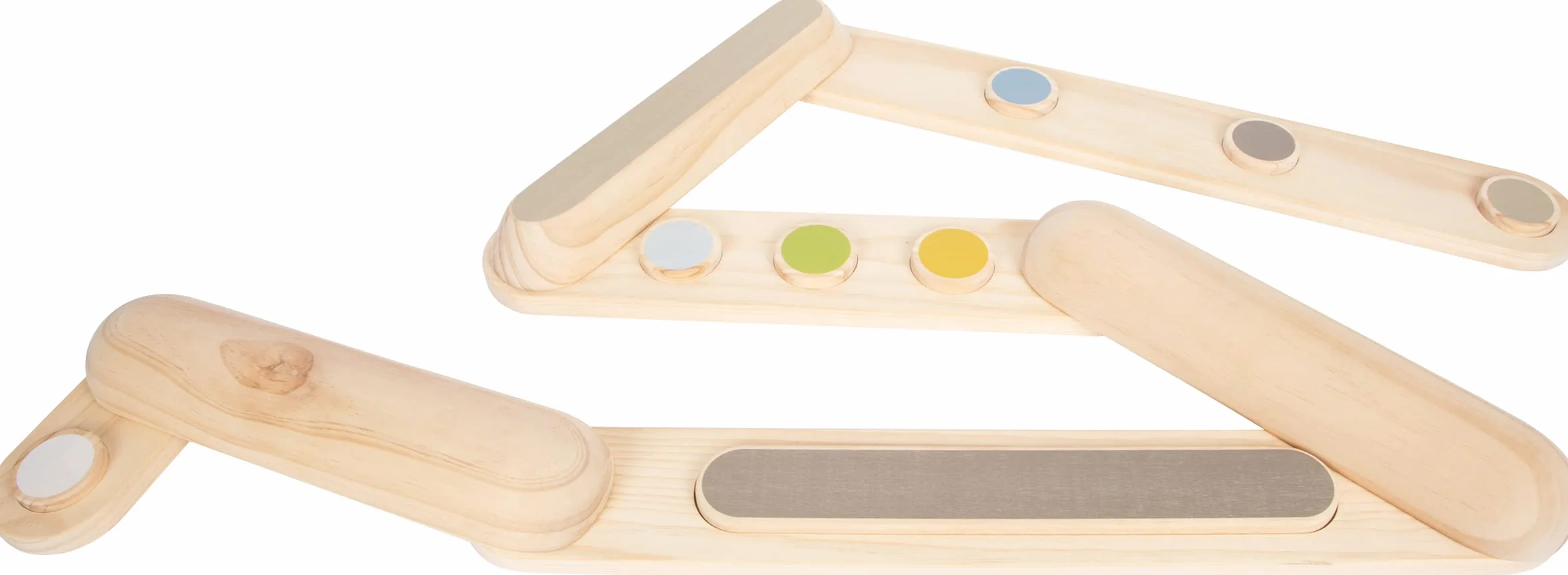 small foot Balance Beams "Adventure", drewniana zabawka do ćwiczeń dla dzieci w wieku od 3 lat, do użytku po obu stronach, prod. 12241