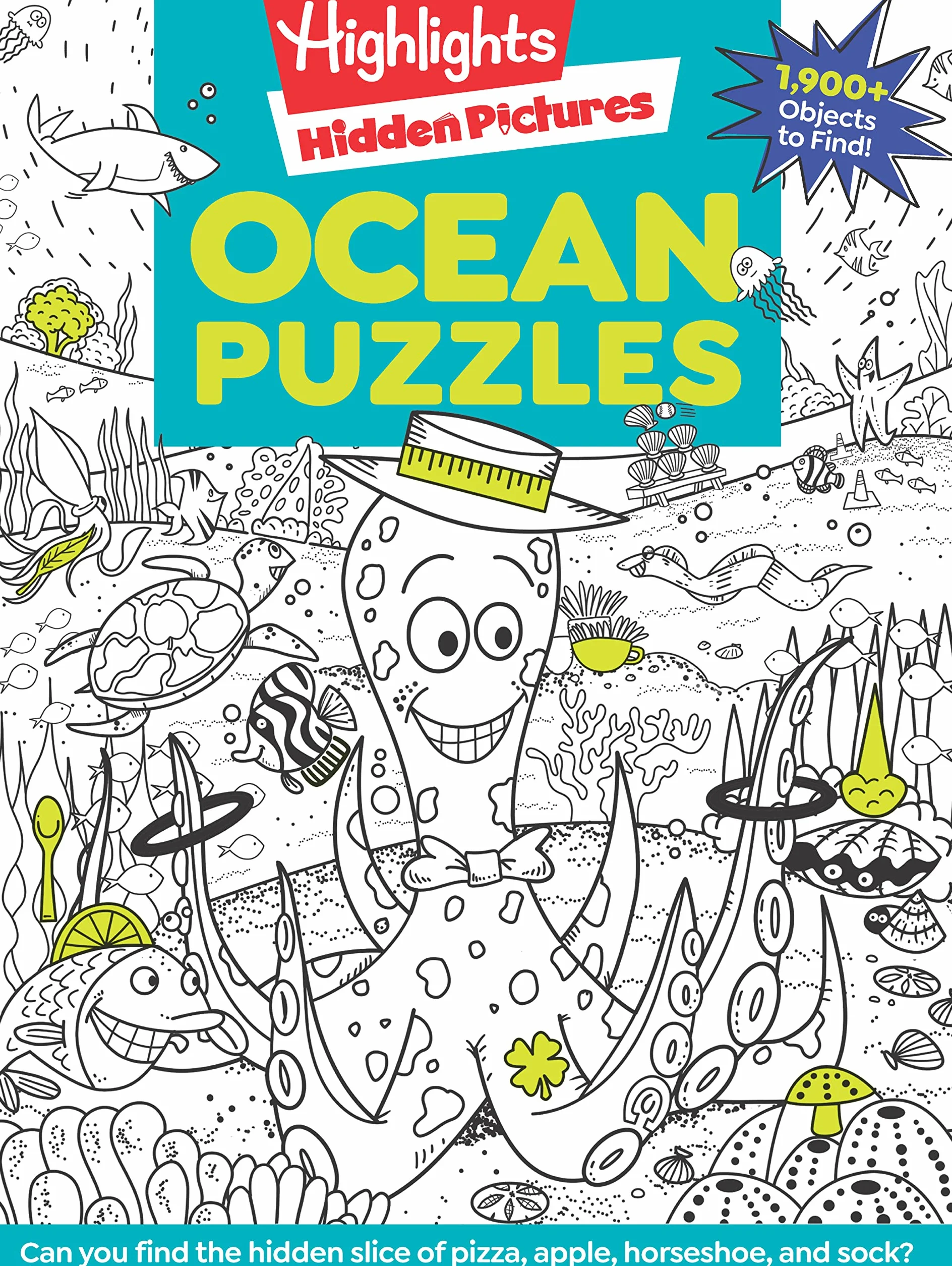 Ocean Puzzles: Over 100 Ocean-Themed Search and Find Puzzles for Kids 6 and Over, Featuring Sea Creatures, Marine Animals, Underwater Scenes and Over 1,900 Hidden Objects