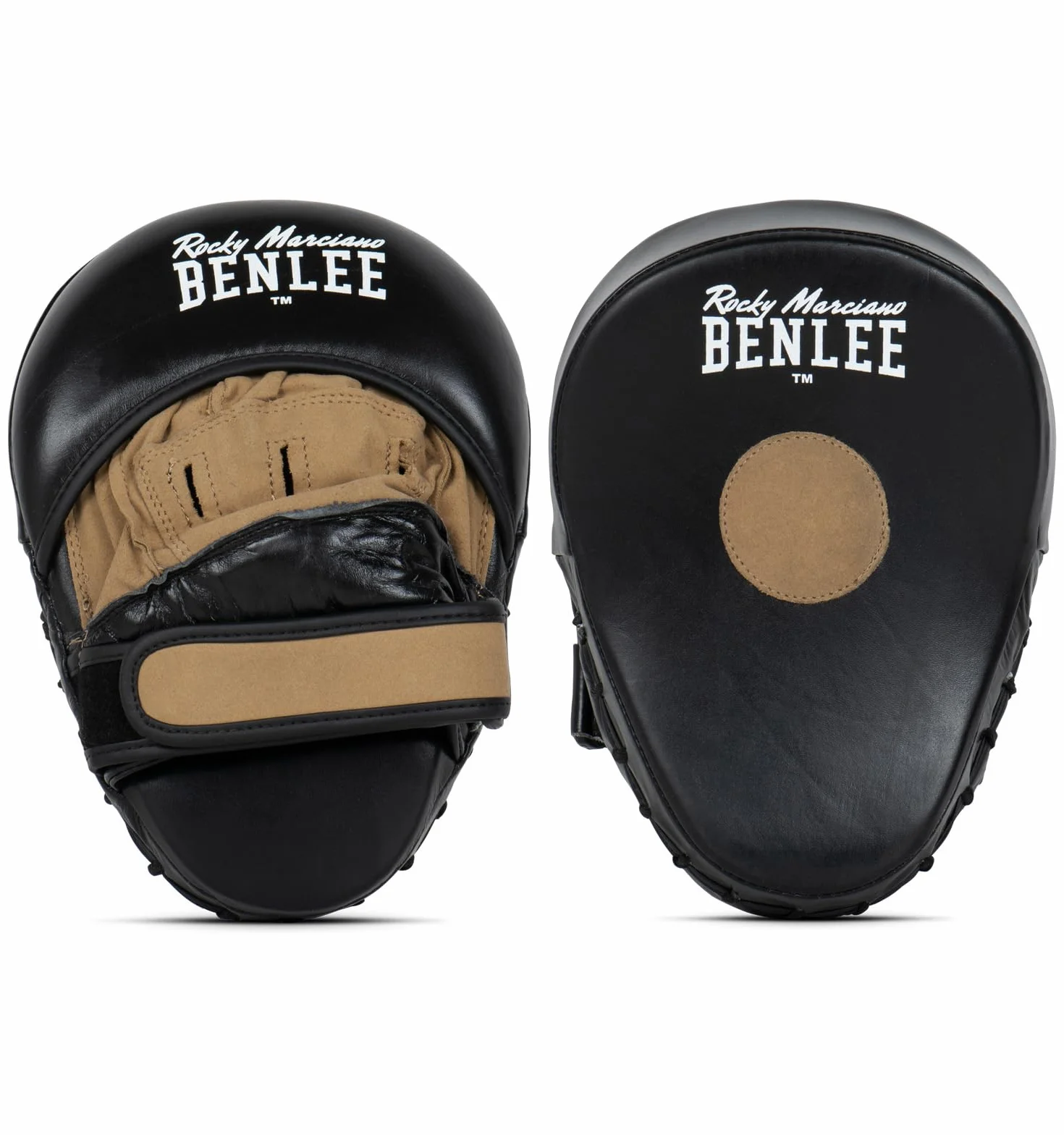 Benlee Moore Leather Trainer Hook&Jab Pads, uniseks, czarne, jeden rozmiar