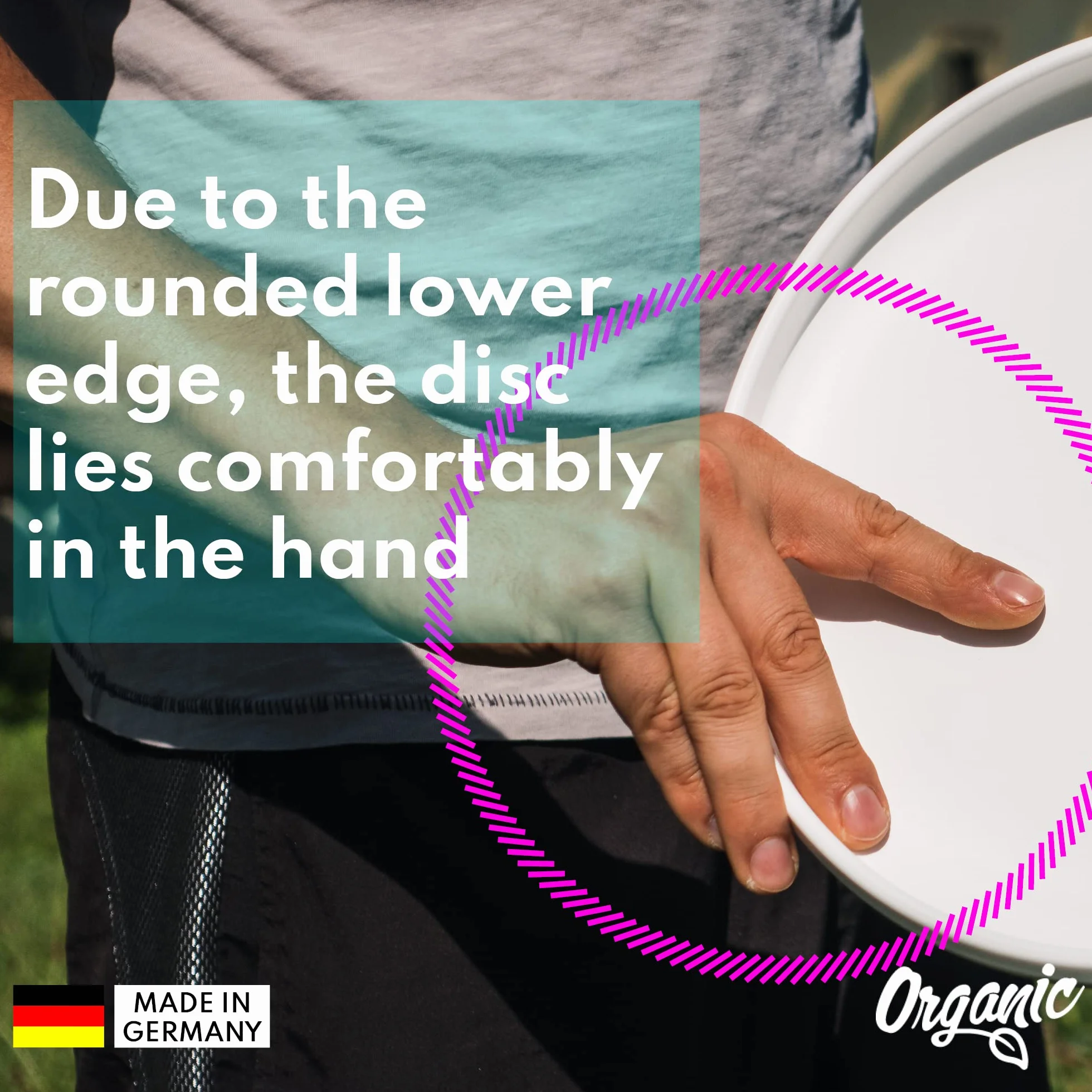 Frisbee Eurodisc 175 g organiczny odporny na zarysowania druk w pełnym kolorze
