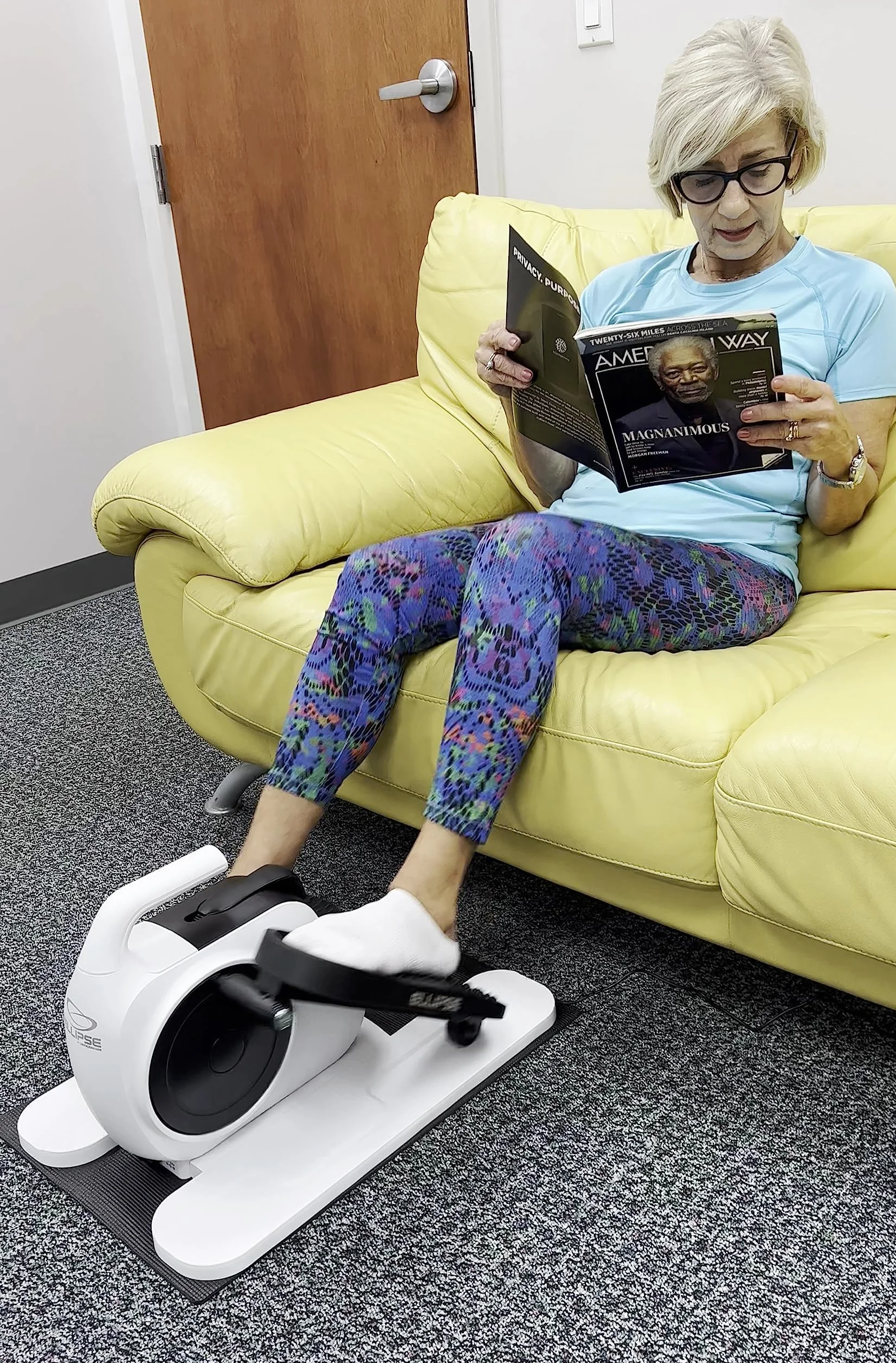 MYBO TV Ellipse Motorowy rower eliptyczny czarny