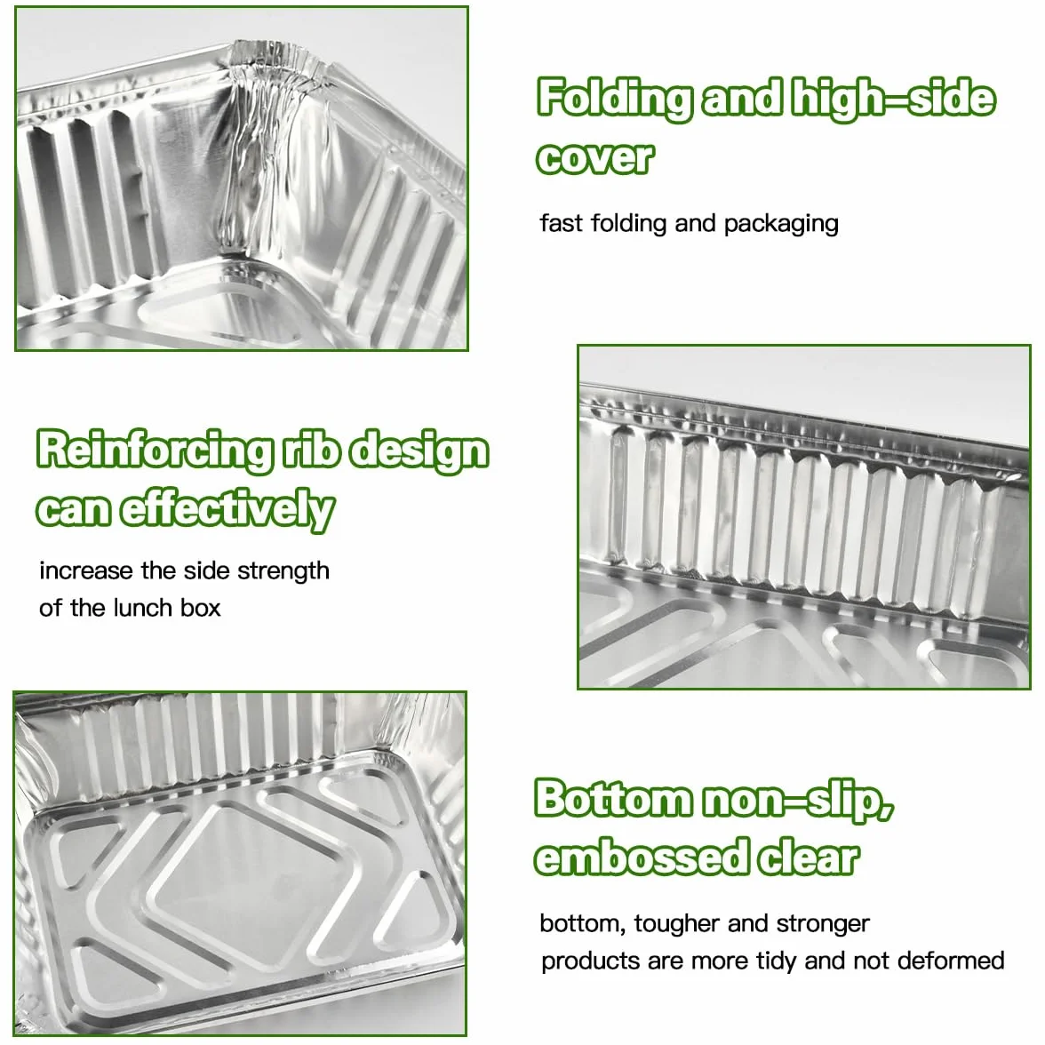 50 sztuk aluminiowych misek do grillowania, 22 x 15 x 5,5 cm, tacki ociekowe, jednorazowe, tacki do grilla, ciasta, owoców