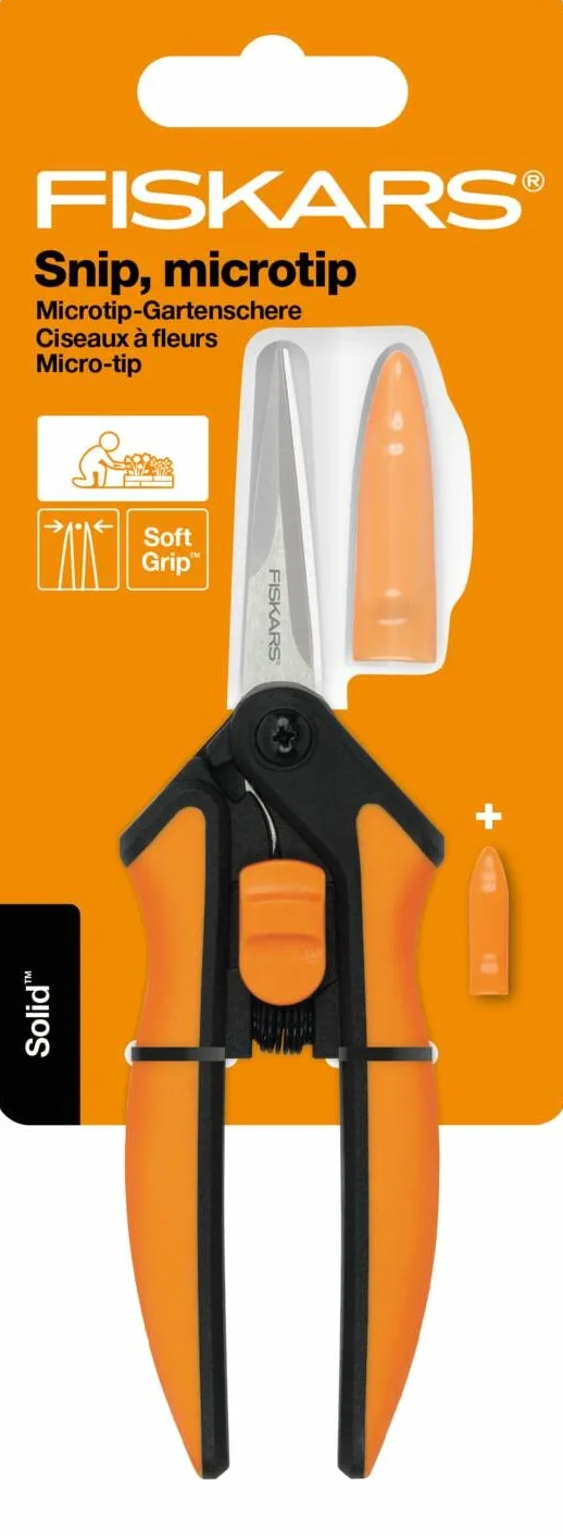 Fiskars Solid Sekator Teleskopowy, Pomarańczowy/Czarny, 21.5 cm