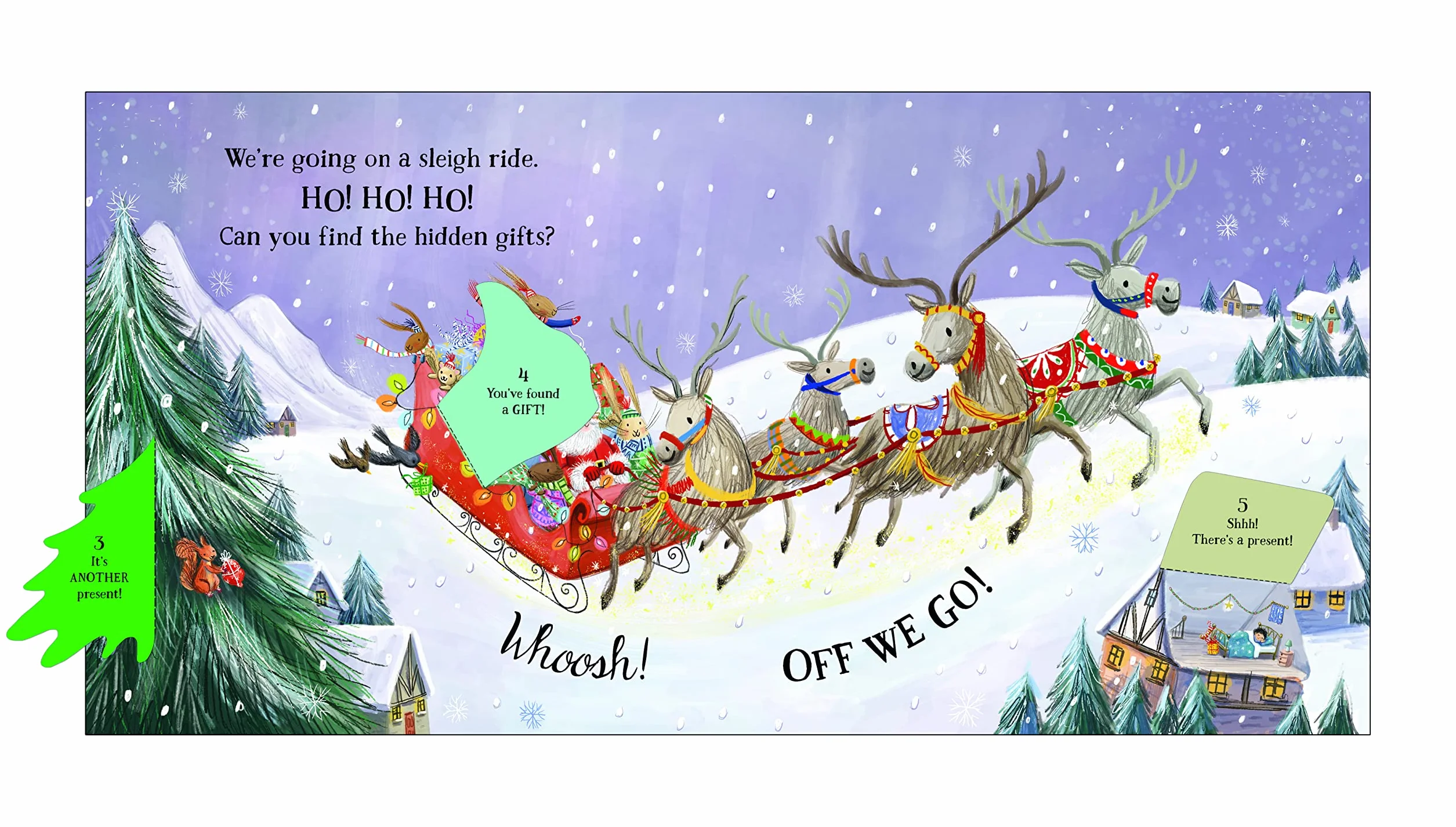 We're Going on a Sleigh Ride: A Lift-the-Flap Adventure (The Bunnies of Hoppity Hill)