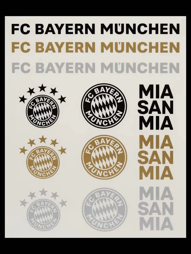 FC Bayern München Karta z naklejkami, zestaw 2 szt. - naklejka 31919