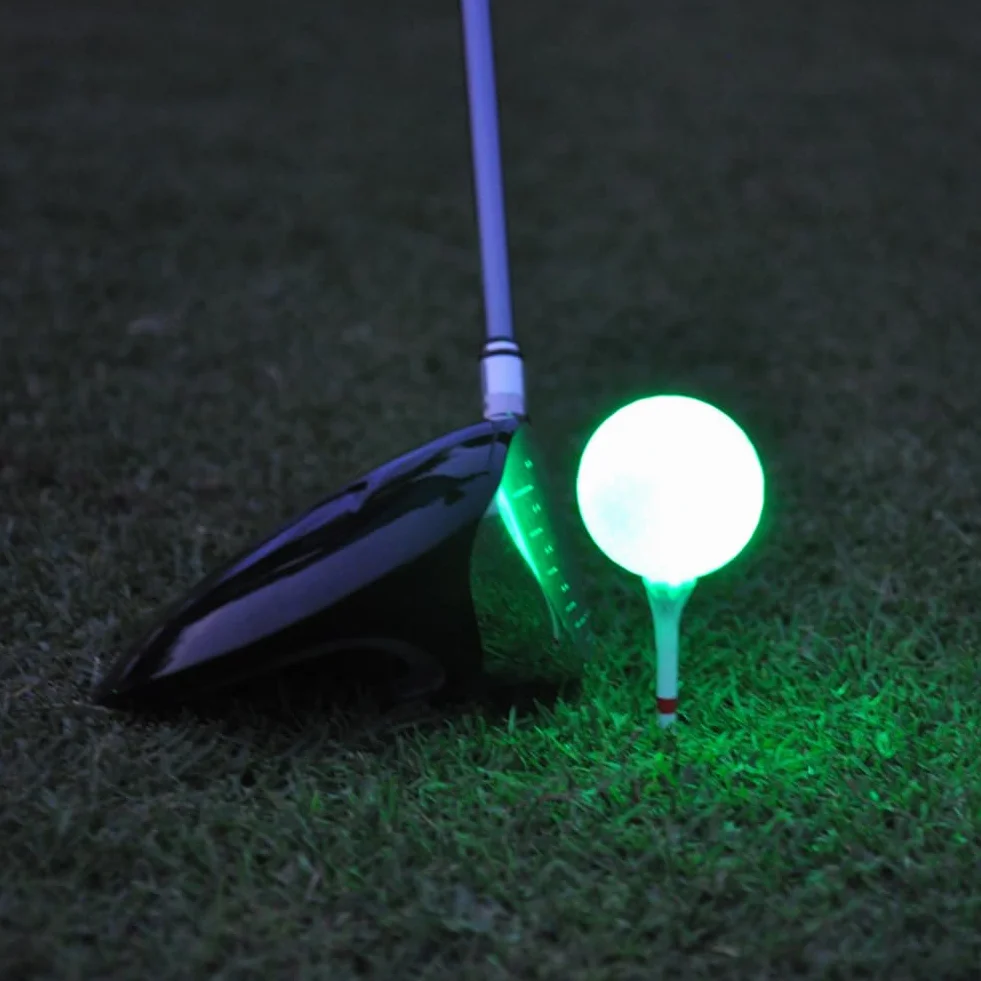 Świecące piłki golfowe, 6 sztuk piłek do golfa, lampka LED do golfa, elektroniczne świecące piłki golfowe LED do treningu nocnego, duży zasięg i strzały dystansowe