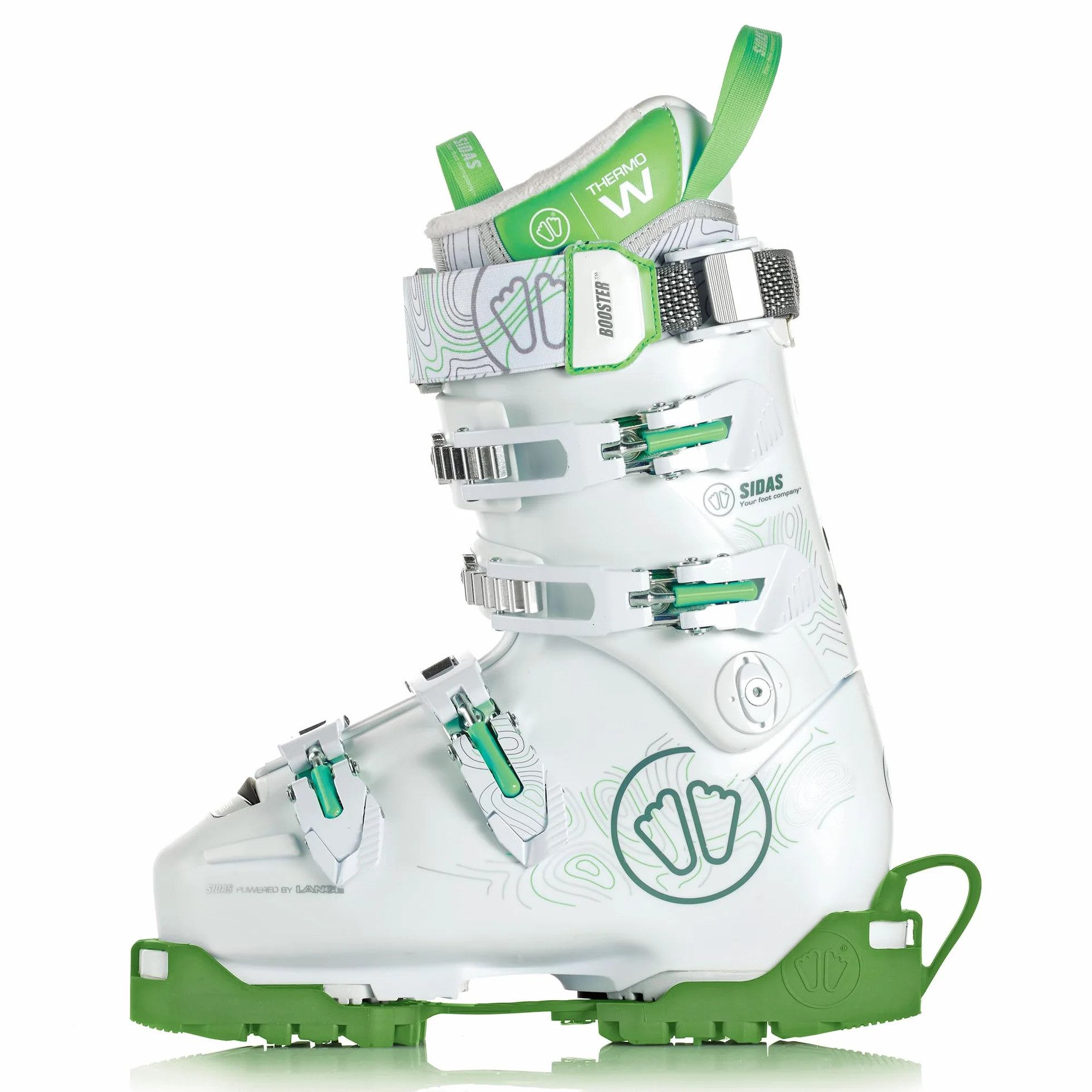 Sidas CTRSKIBOOTGRE19 Buty Narciarskie Zielony 37 x 11 x 5 cm