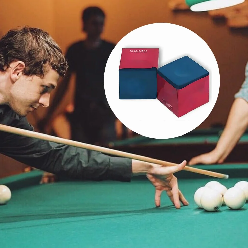 Niebieska kreda bilardowa 12 sztuk do kijów bilardowych snooker antypoślizgowa