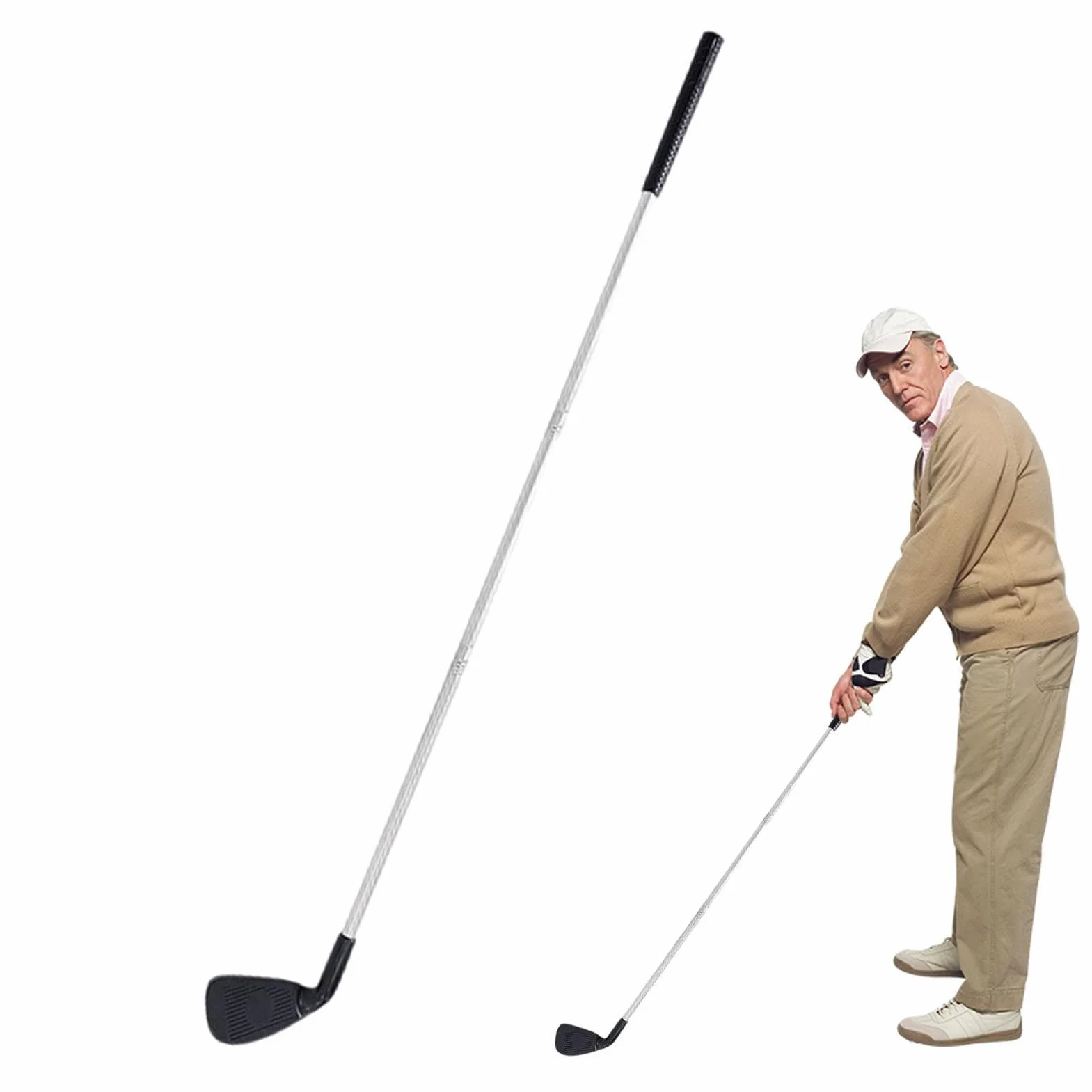 Kij golfowy dla dzieci zdejmowany długi lekki akcesorium golfowe dla początkujących