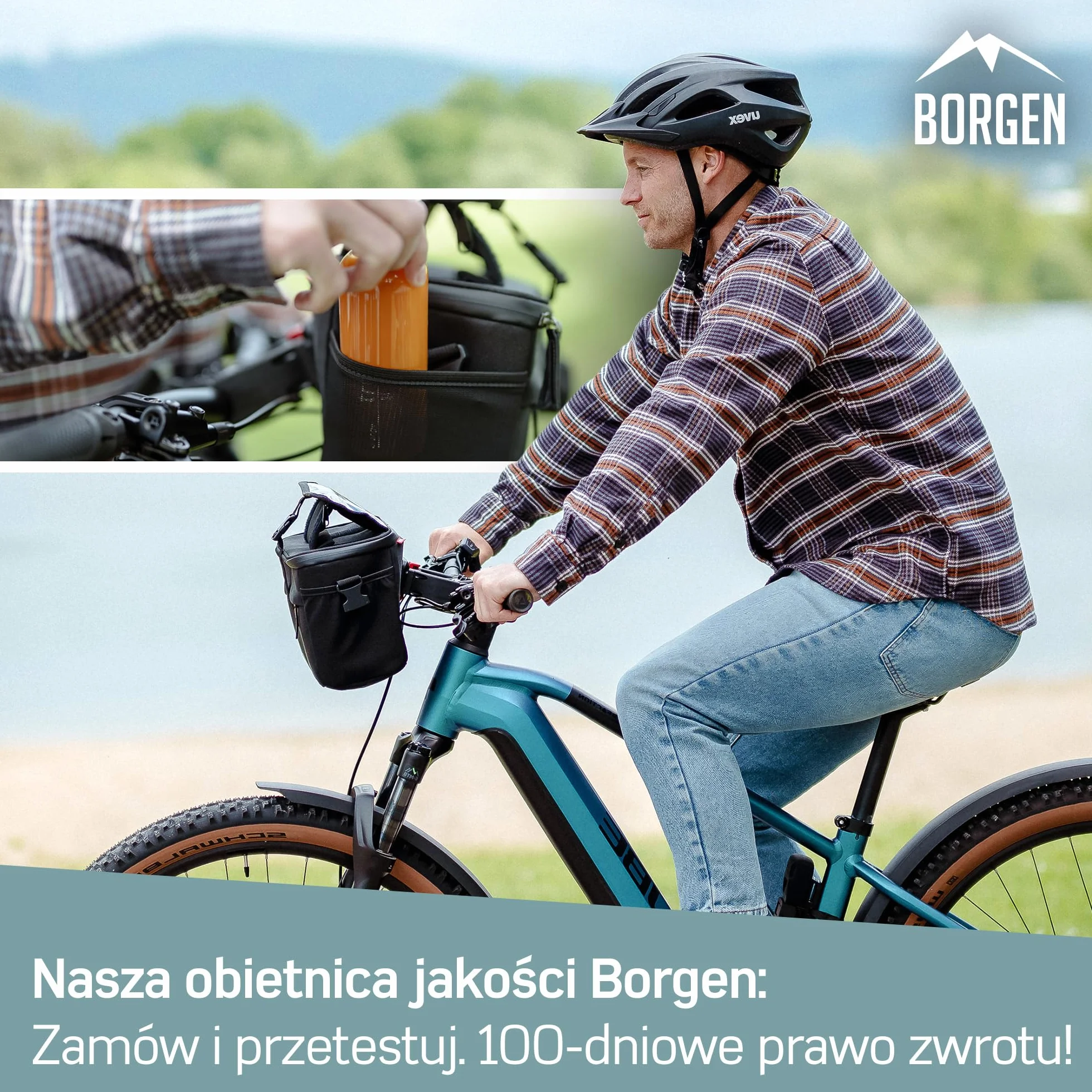 Borgen KLICKfix Torba na kierownicę roweru 6 L wodoodporna na smartfon