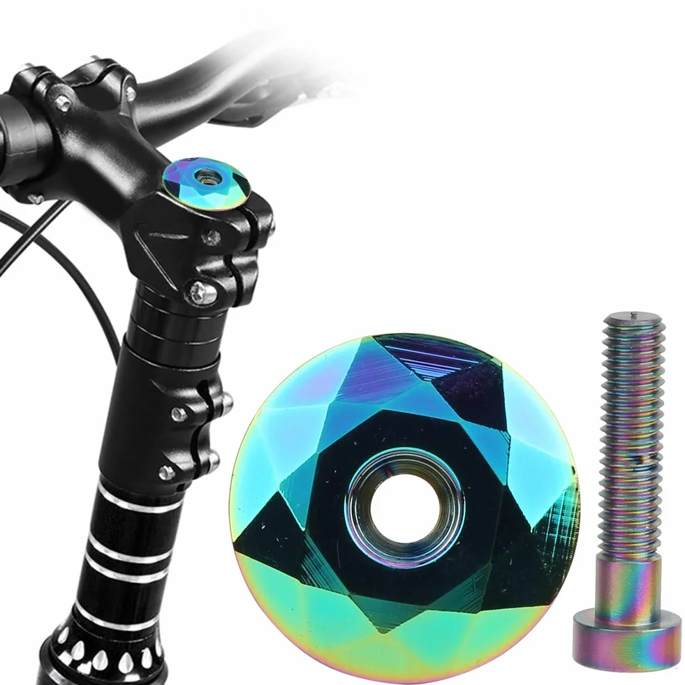 Headset Top Cap Zestaw Sterów Rowerowych 28,6mm Titanizing Osłona Przedniego Widelca