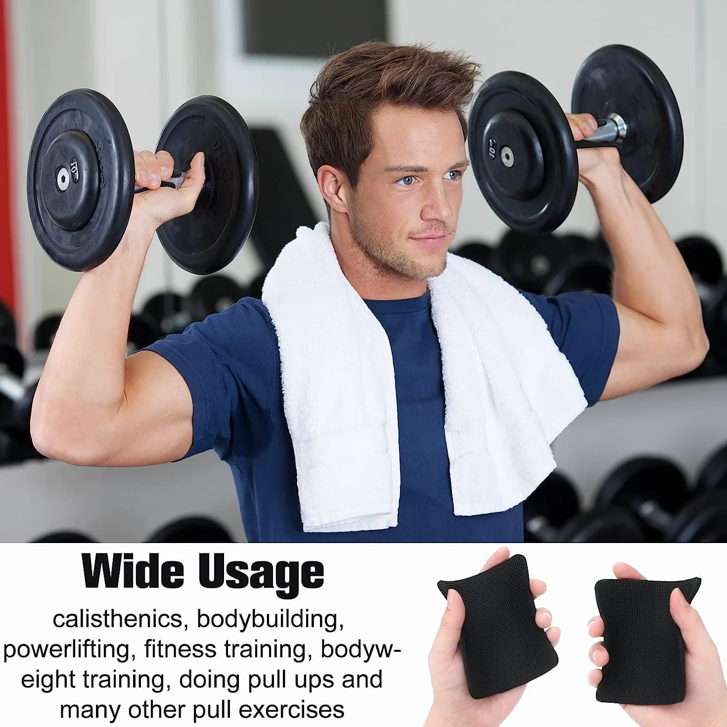 APOMOONS neoprenowe podkładki do podnoszenia ciężarów, akcesoria fitness 10 sztuk