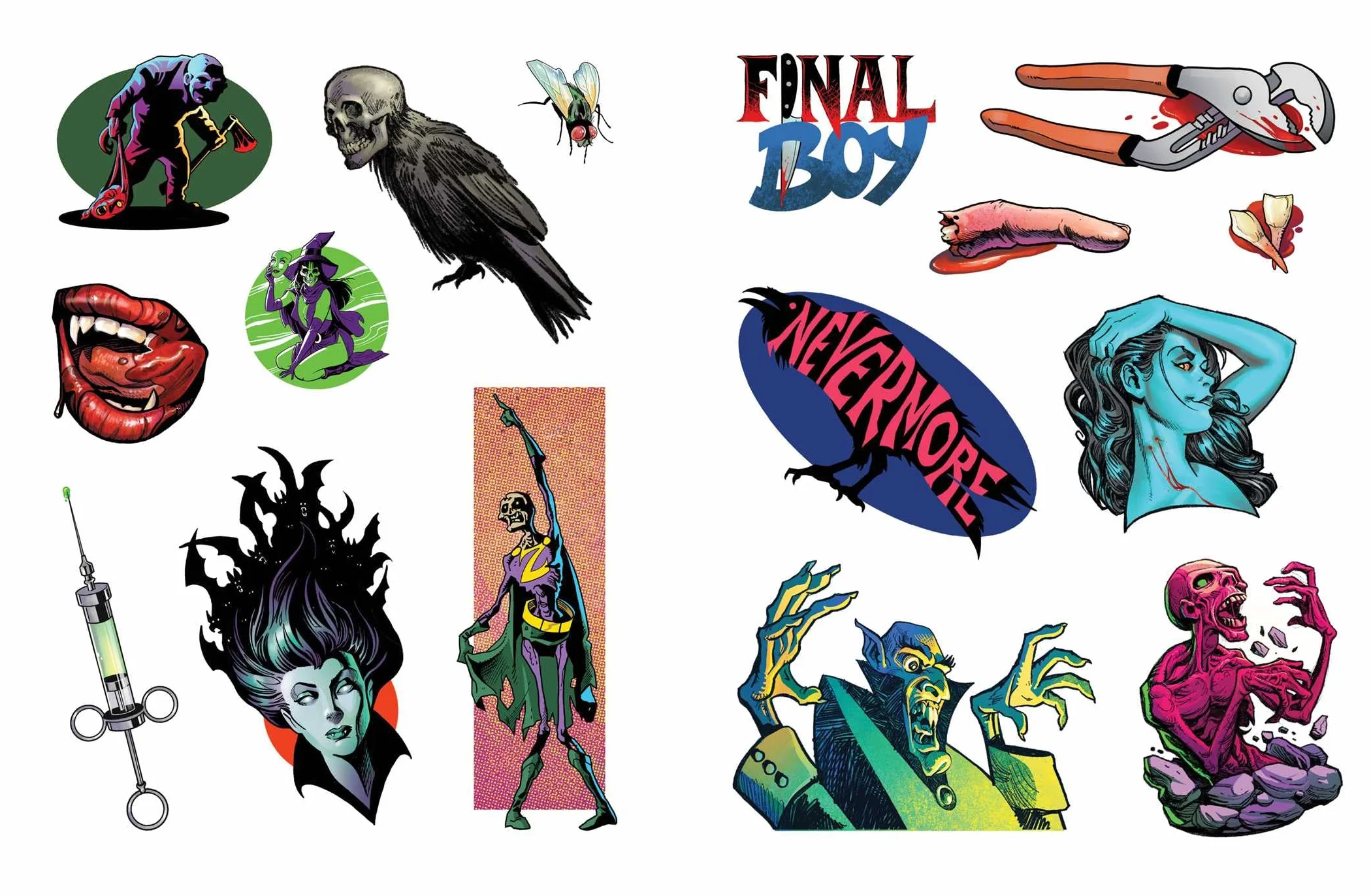 The Extreme Horror Sticker Book: 500+ Stickers to Keep You Up at Night